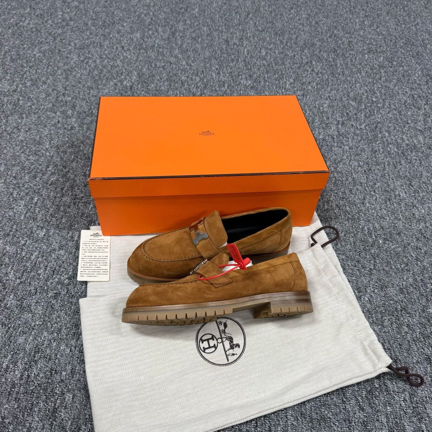 Hermes Hermes Suede H Buckle Loafers 36.5 Size US 5.5 / IT 35.5 - 2 Thumbnail