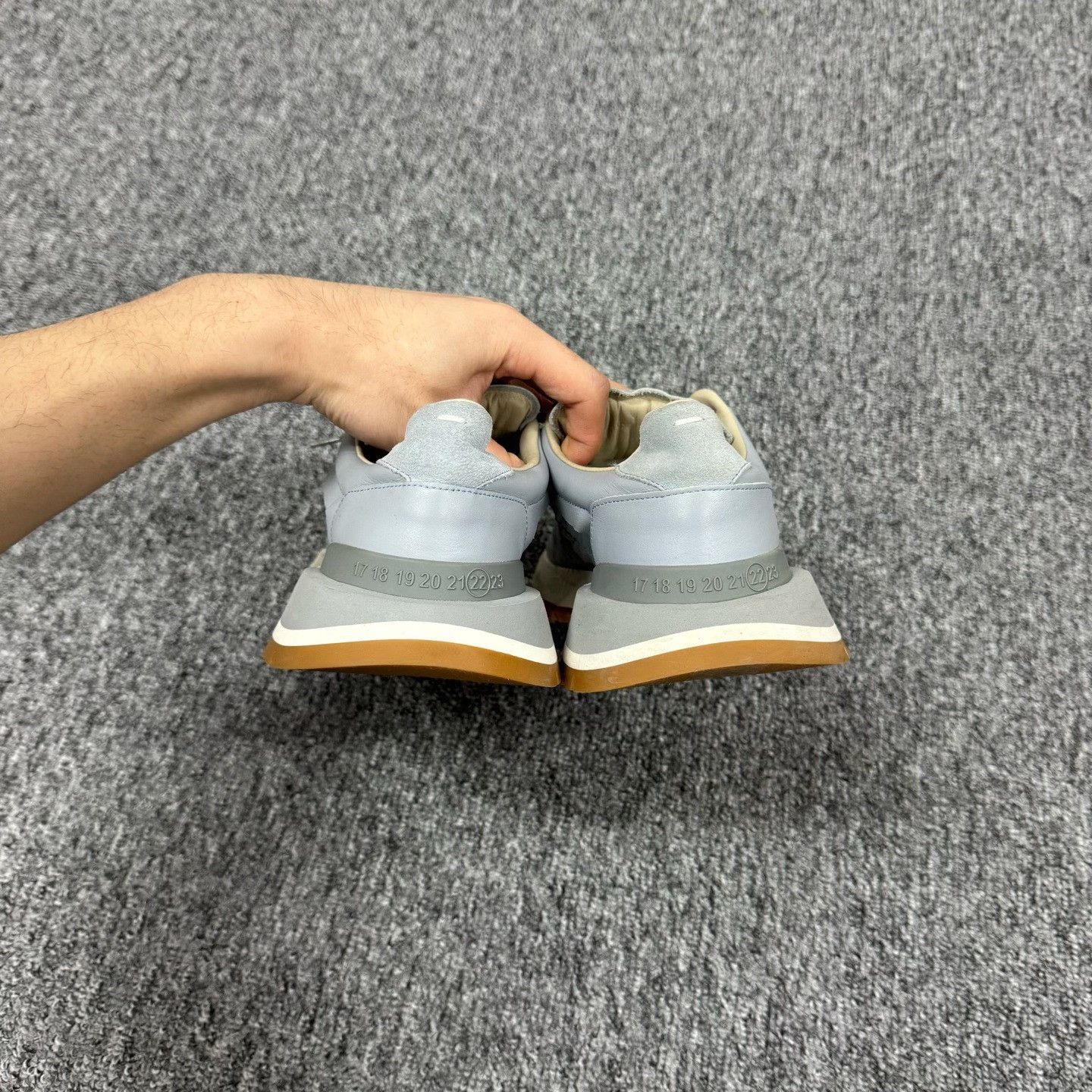 Maison Margiela Maison Margiela Light Blue Thick Sole Sneakers Size US 6 / IT 36 - 4 Thumbnail