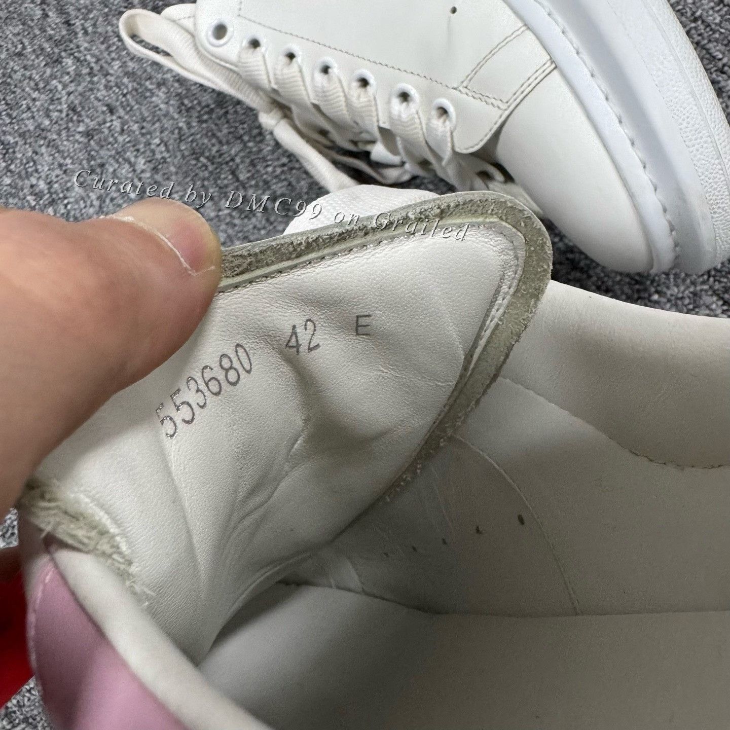 Alexander McQueen McQueen White Sneakers Pink Heel Size 42 Size US 9 / EU 42 - 7 Thumbnail