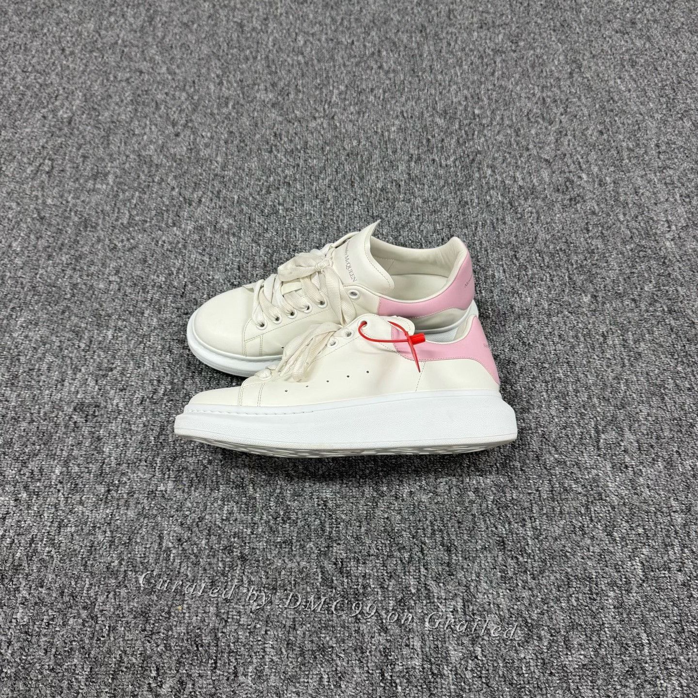 Alexander McQueen McQueen White Sneakers Pink Heel Size 42 Size US 9 / EU 42 - 2 Thumbnail