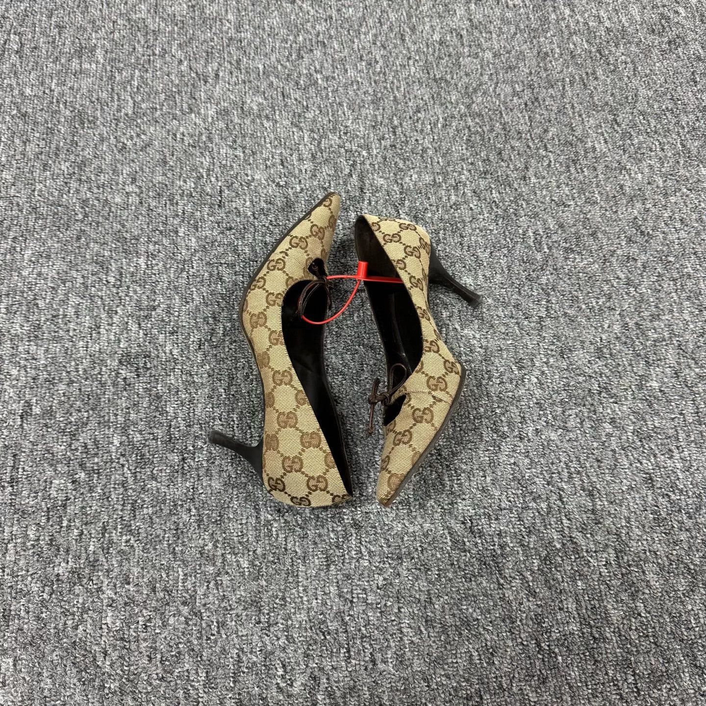 Gucci Gucci GG Monogram High Heels 35.5 Size US 4.5 / IT 34.5 - 5 Thumbnail