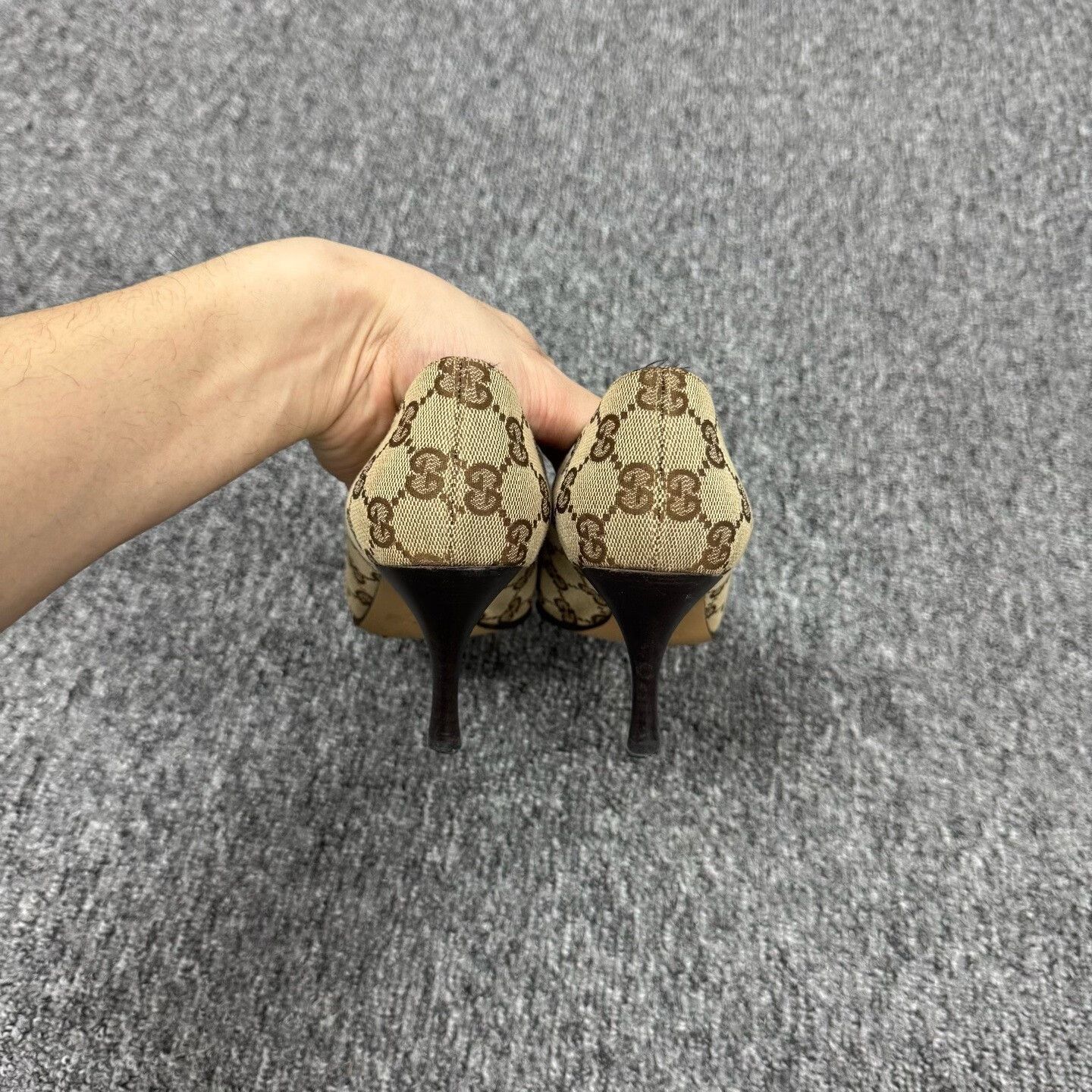 Gucci Gucci GG Monogram High Heels 35.5 Size US 4.5 / IT 34.5 - 3 Thumbnail