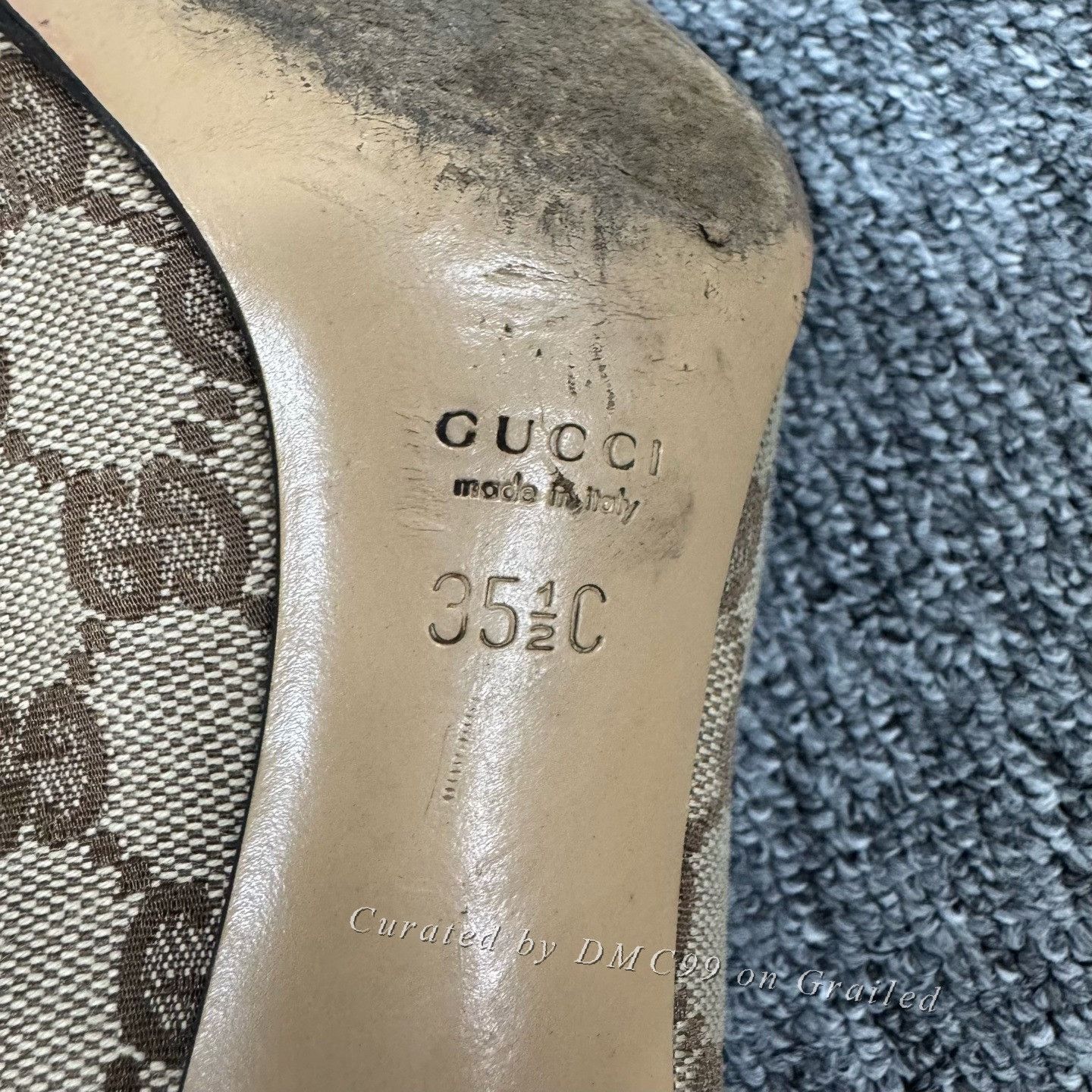 Gucci Gucci GG Monogram High Heels 35.5 Size US 4.5 / IT 34.5 - 7 Thumbnail