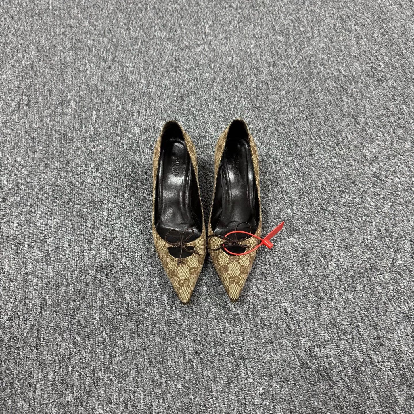 Gucci Gucci GG Monogram High Heels 35.5 Size US 4.5 / IT 34.5 - 2 Thumbnail