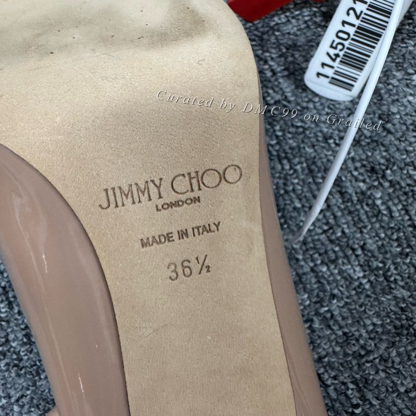 Jimmy Choo Jimmy Choo Nude Patent Leather Heels Size US 5.5 / IT 35.5 - 6 Thumbnail
