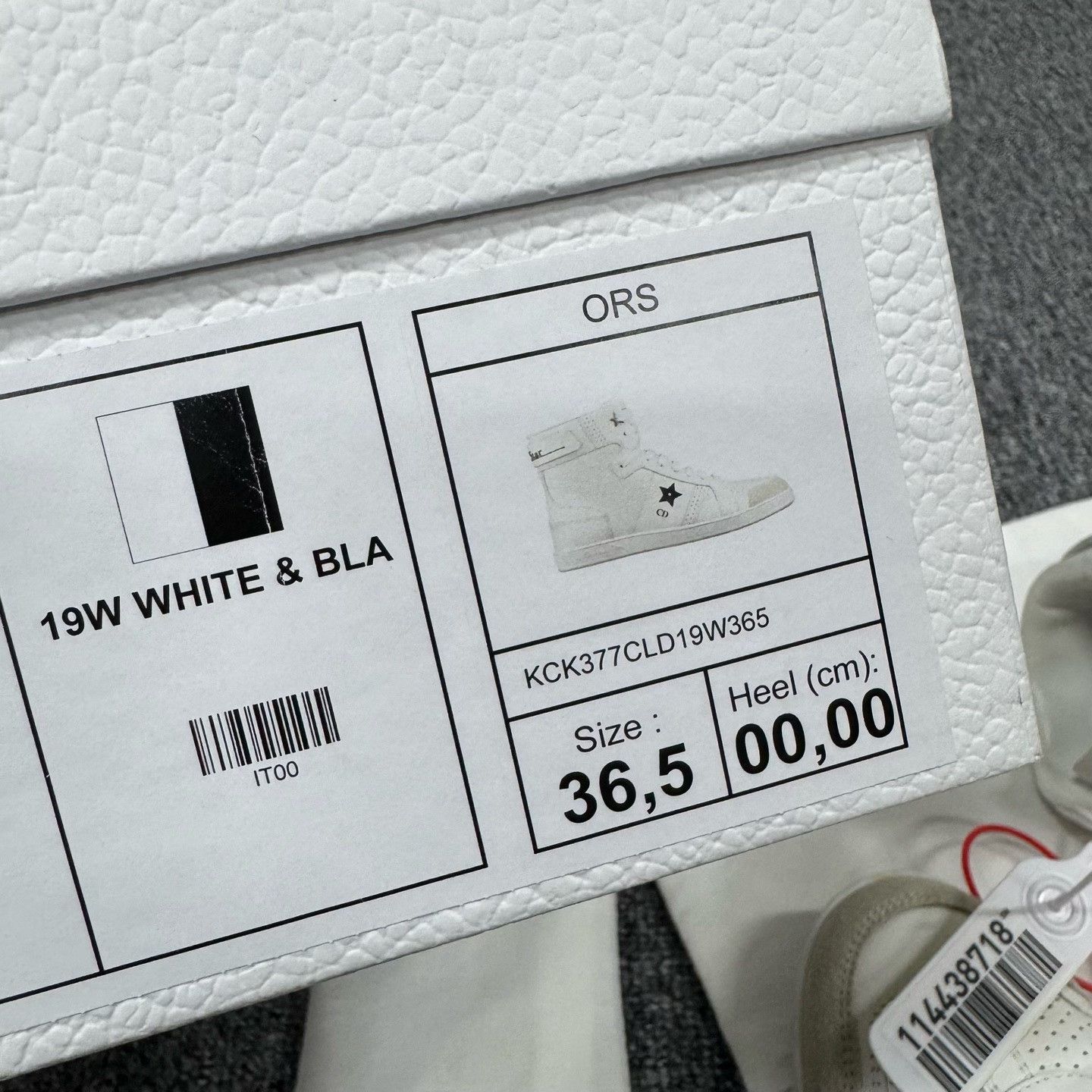 Dior Dior White Star Letter Heel Suede High-Top Sneakers Size US 5.5 / IT 35.5 - 8 Thumbnail