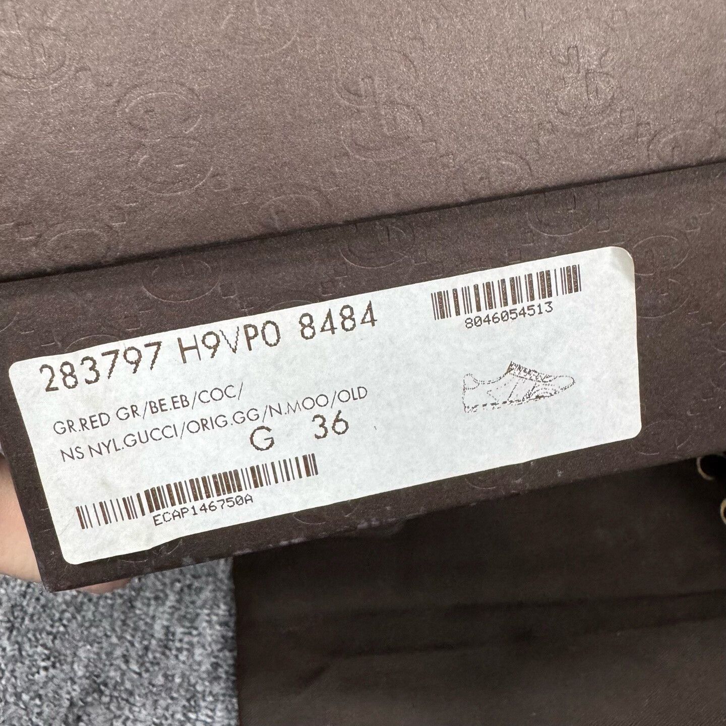 Gucci Gucci Calfskin Web GG Monogram Sneakers Size US 5 / IT 35 - 8 Thumbnail