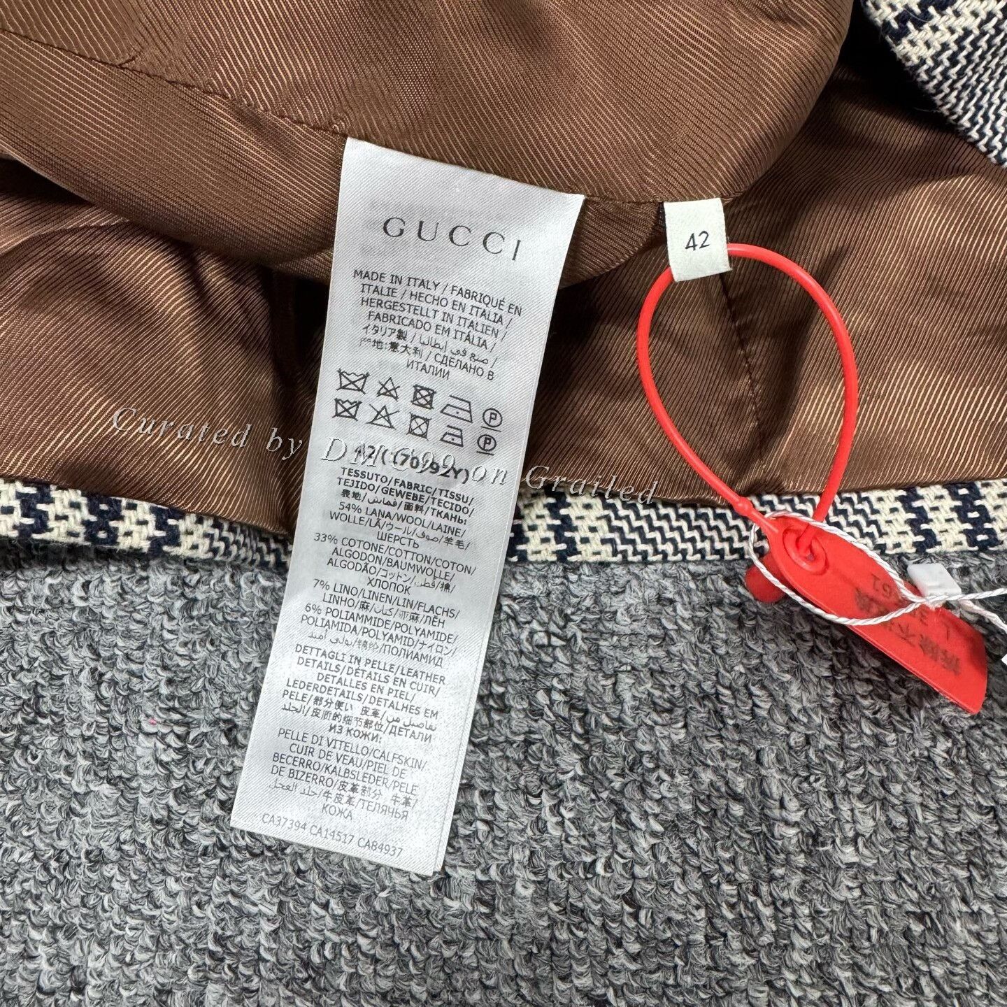 Gucci Gucci Houndstooth Double-Breasted Coat Size M / US 6-8 / IT 42-44 - 6 Thumbnail