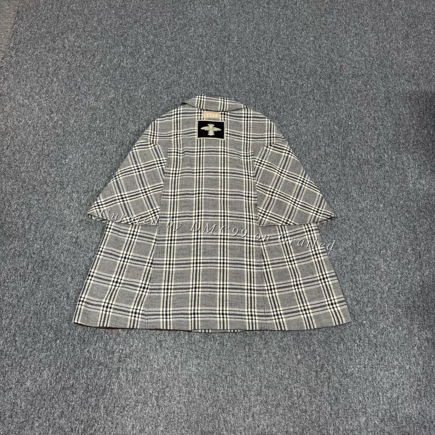 Gucci Gucci Houndstooth Double-Breasted Coat Size M / US 6-8 / IT 42-44 - 2 Thumbnail