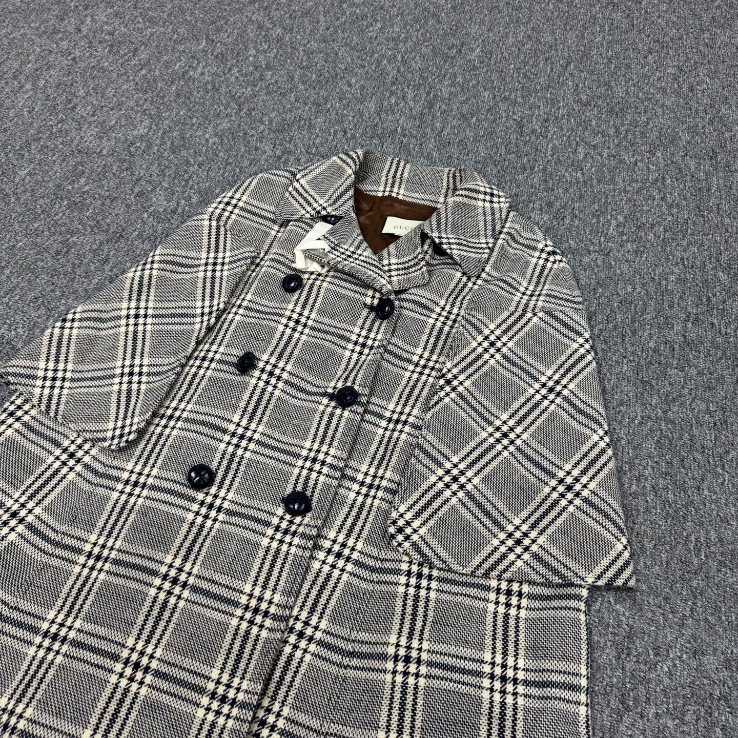 Gucci Gucci Houndstooth Double-Breasted Coat Size M / US 6-8 / IT 42-44 - 3 Thumbnail
