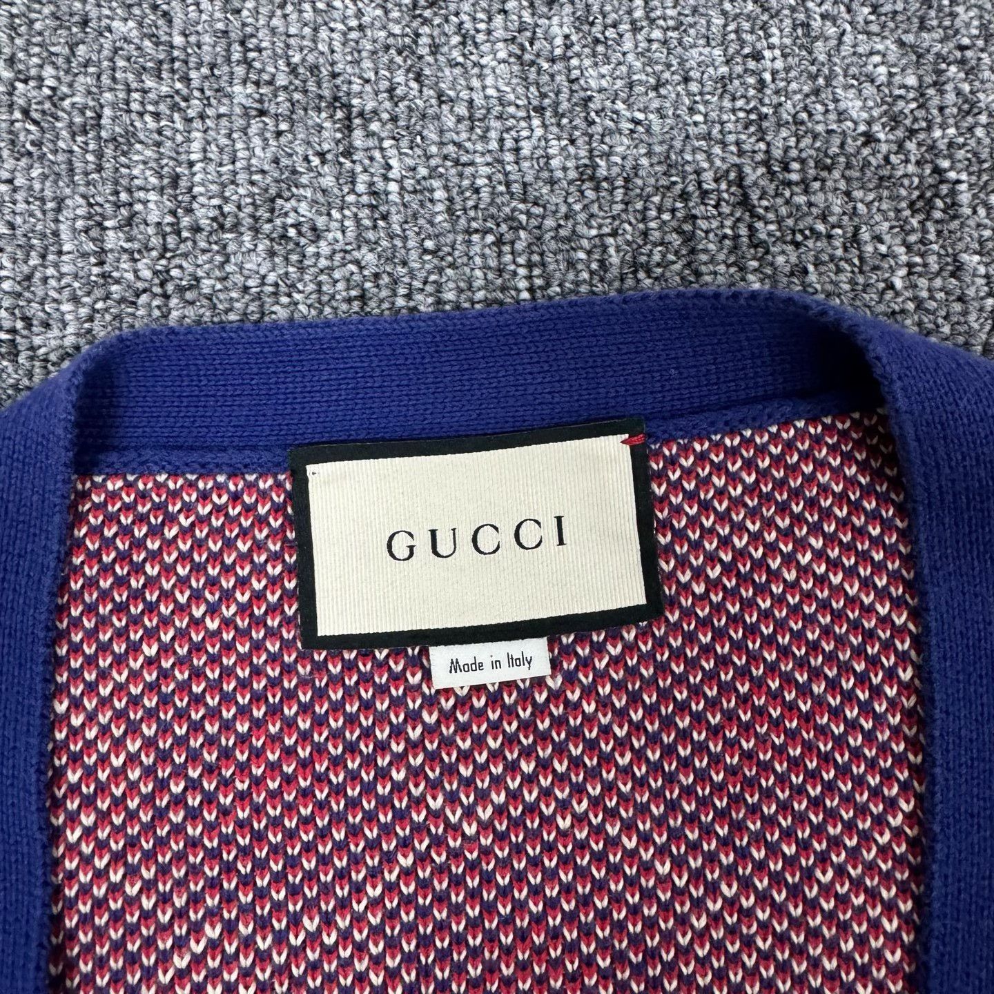 Gucci Gucci Double G Print Knit Cardigan Size US L / EU 52-54 / 3 - 5 Thumbnail