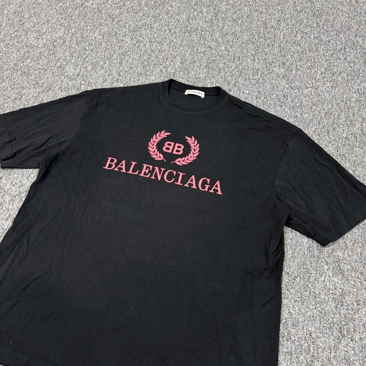 Balenciaga Balenciaga Double B Print Short Sleeve T-Shirt Size S / US 4 / IT 40 - 3 Thumbnail