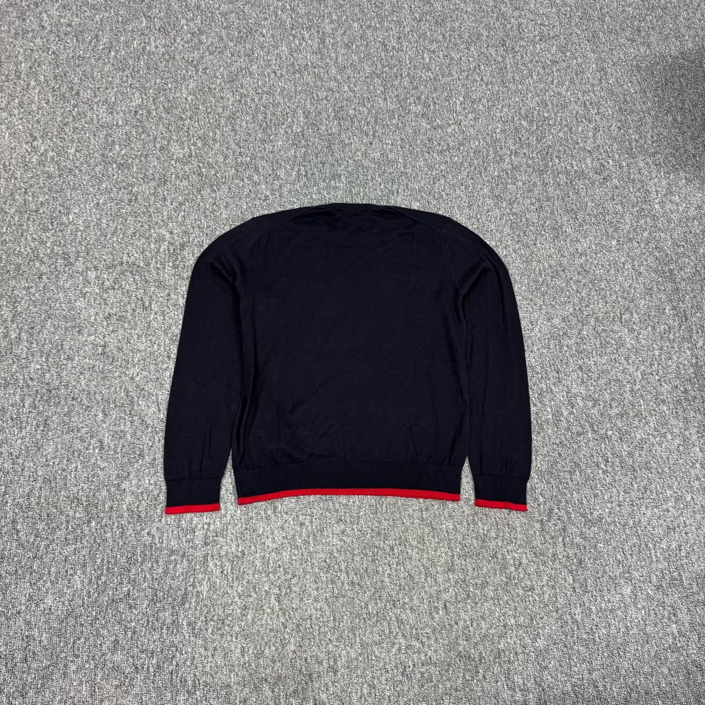 Versace Versace Logo Embroidered Crewneck Knit Sweater Size US S / EU 44-46 / 1 - 2 Thumbnail