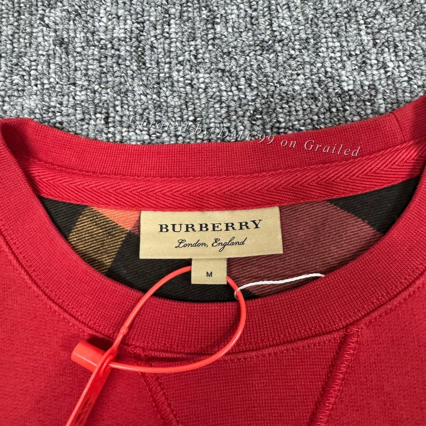 Burberry Burberry Red Knight Embroidery Sweatshirt M Size US M / EU 48-50 / 2 - 6 Thumbnail