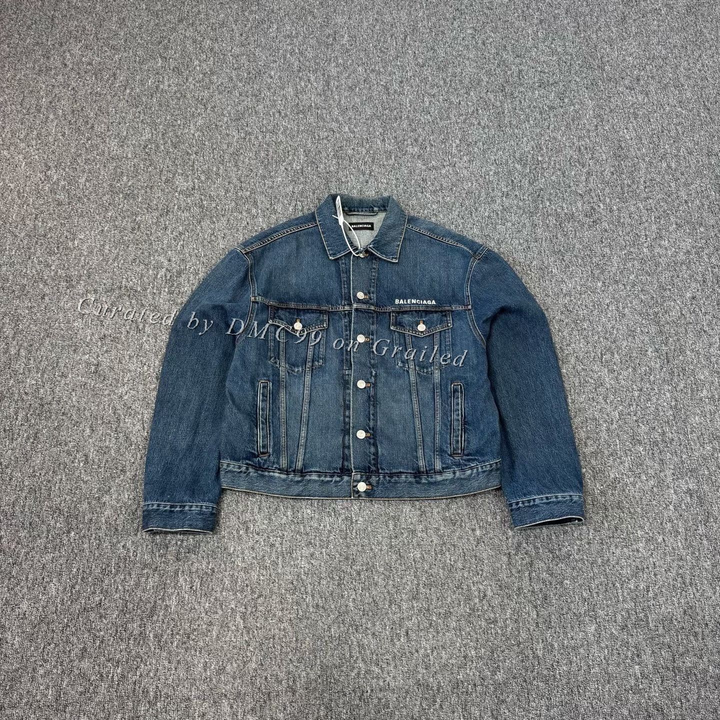 Balenciaga Balenciaga 2020 Letter Print Denim Jacket Size US S / EU 44-46 / 1 - 2 Thumbnail