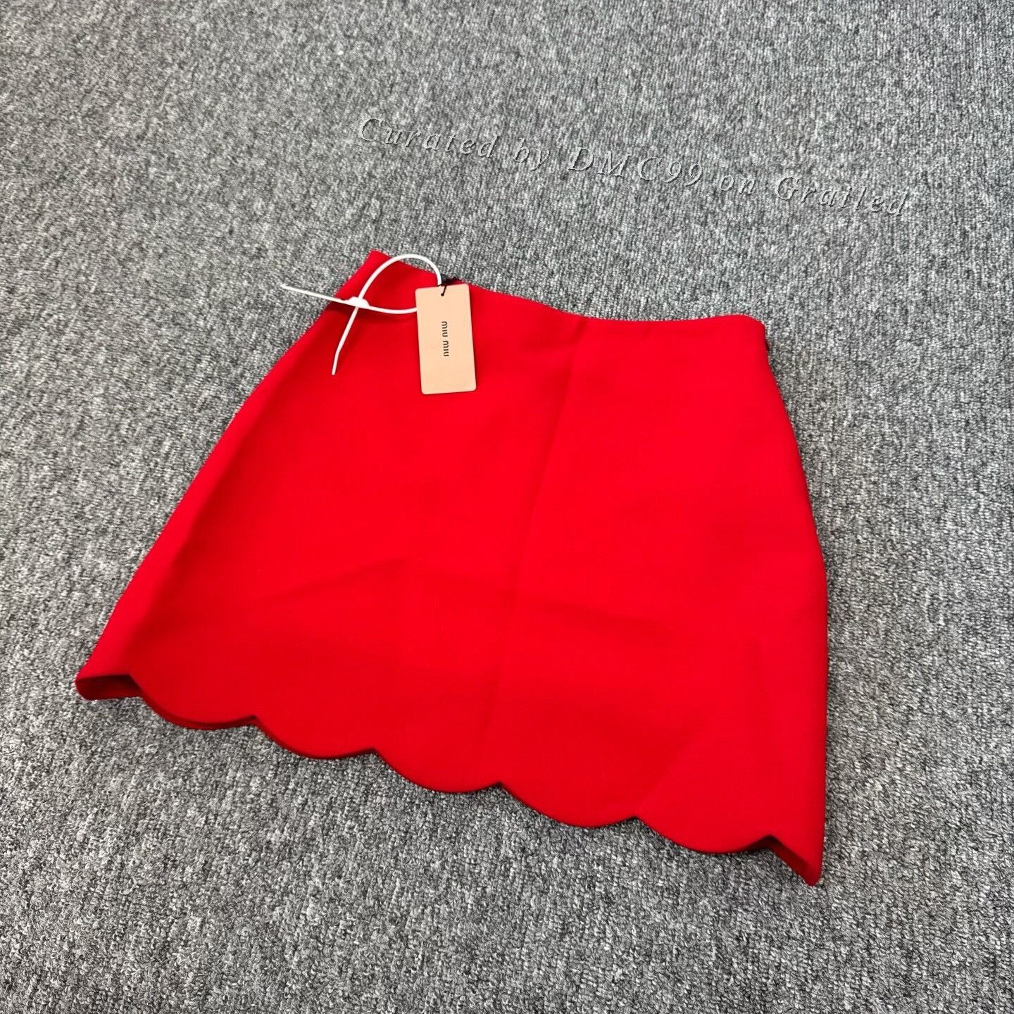 Miu Miu Miu Miu Red Petal Skirt Size 40 Size 40" / US 18 - 3 Thumbnail