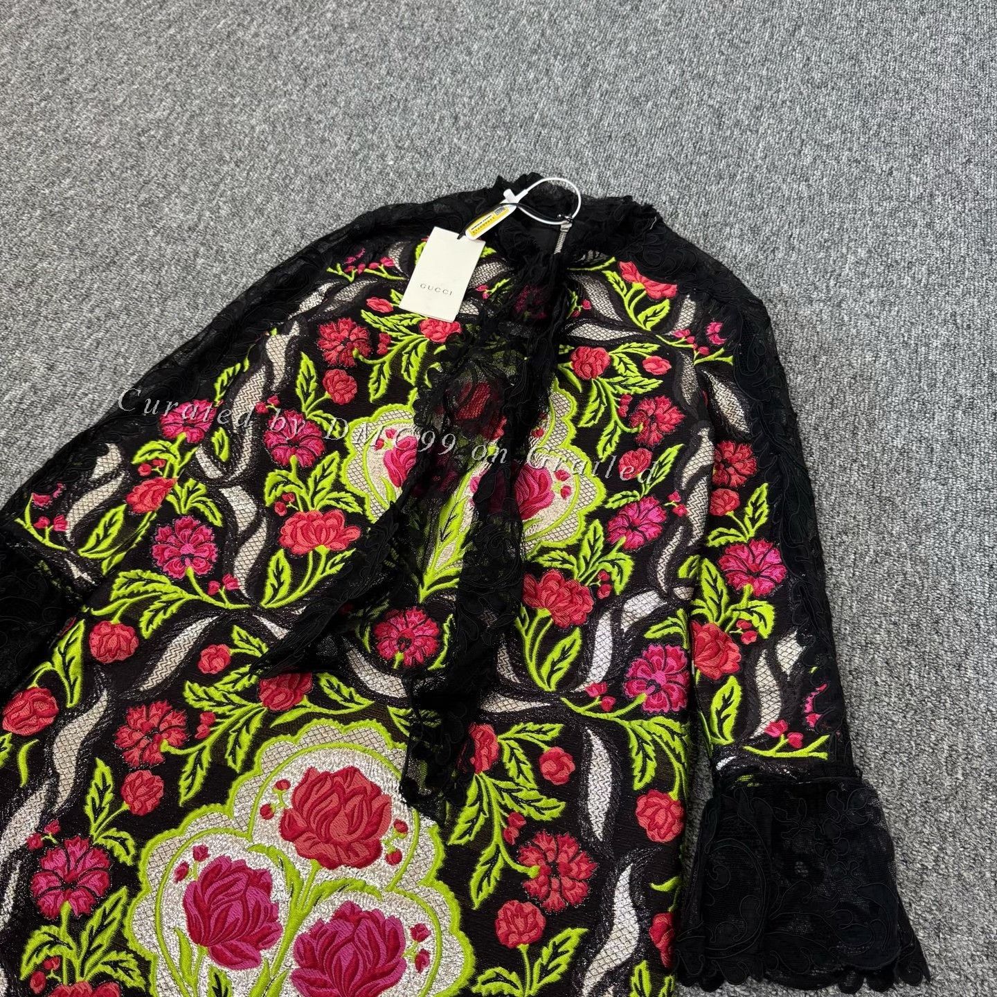 Gucci Gucci Lace Embroidered Runway Dress Size S / US 4 / IT 40 - 4 Thumbnail
