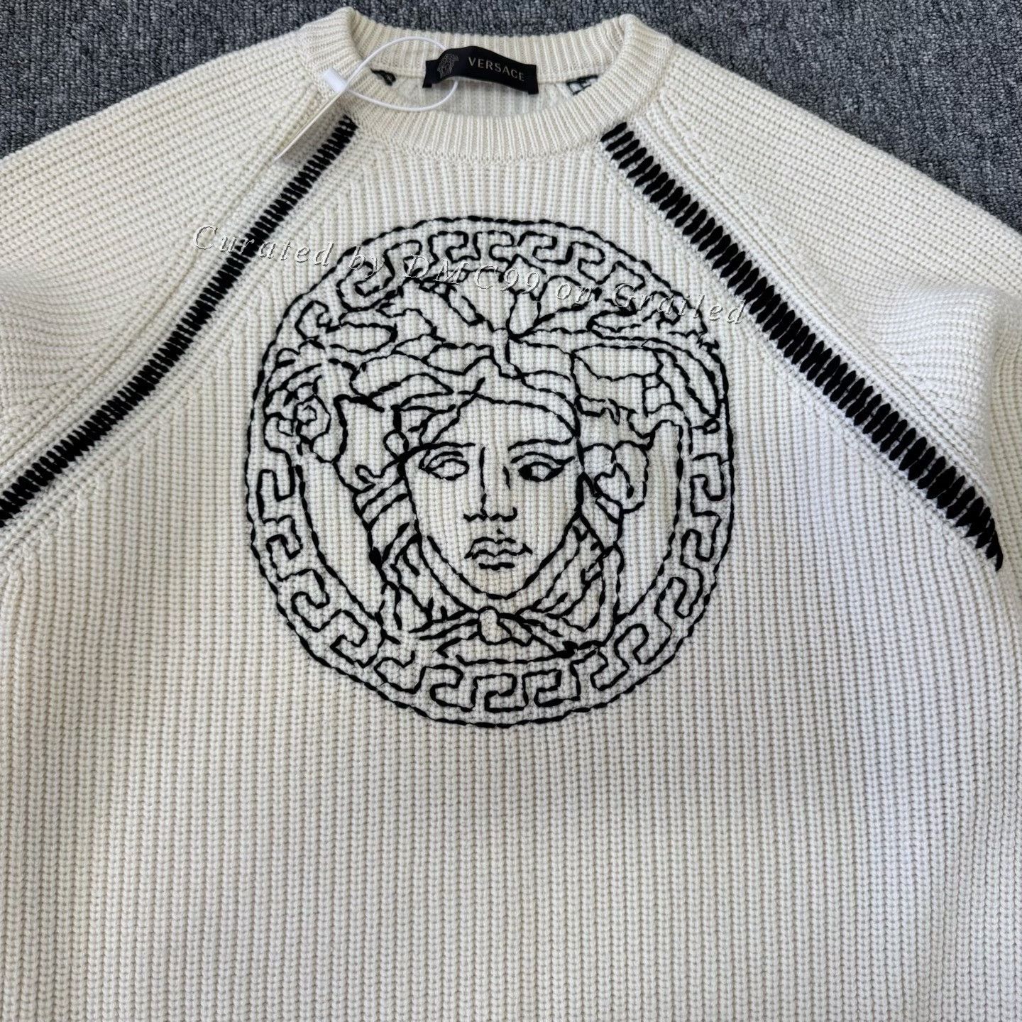 Versace Versace Medusa Print Chunky Knit Sweater Size US L / EU 52-54 / 3 - 5 Thumbnail