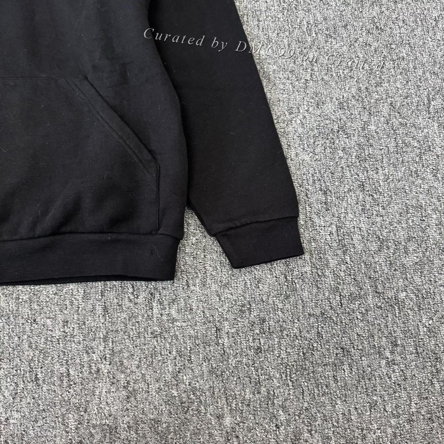 Balenciaga Balenciaga Black Reversed Letter Print Hoodie Size US M / EU 48-50 / 2 - 3 Thumbnail