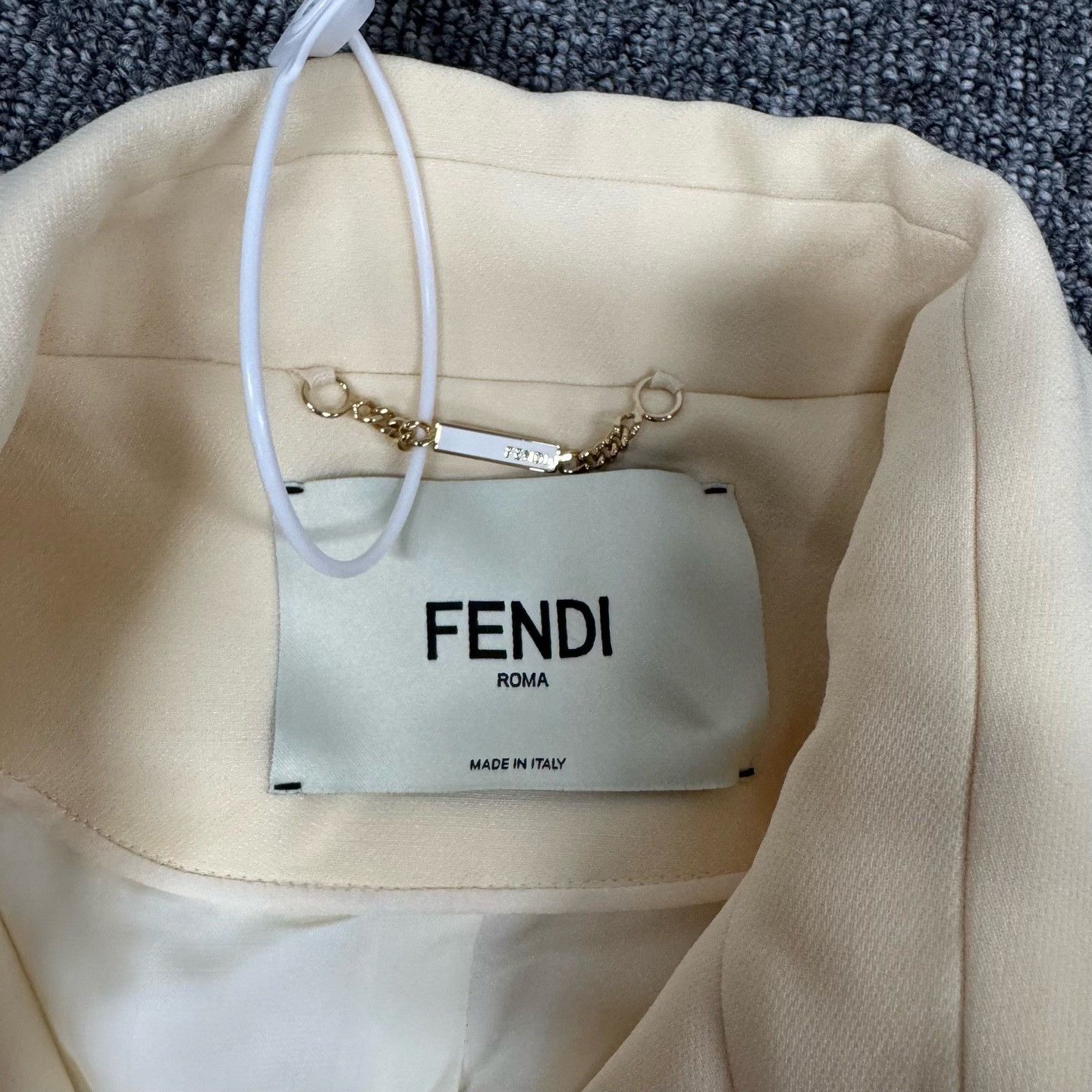 Fendi Fendi Beige Patchwork Leather Belted Shirt Coat Size S / US 4 / IT 40 - 5 Thumbnail