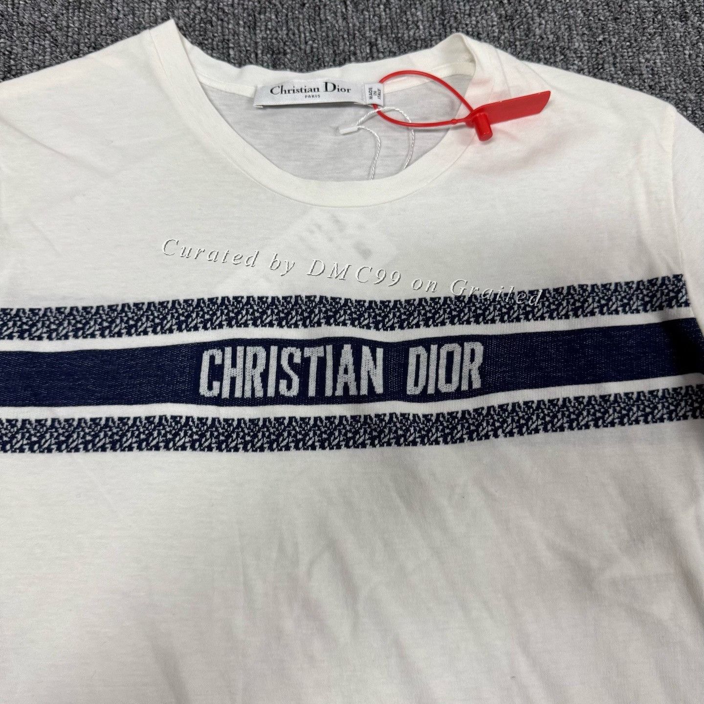 Dior Dior Striped Letter Slim Short Sleeve T-shirt Size US S / EU 44-46 / 1 - 4 Thumbnail