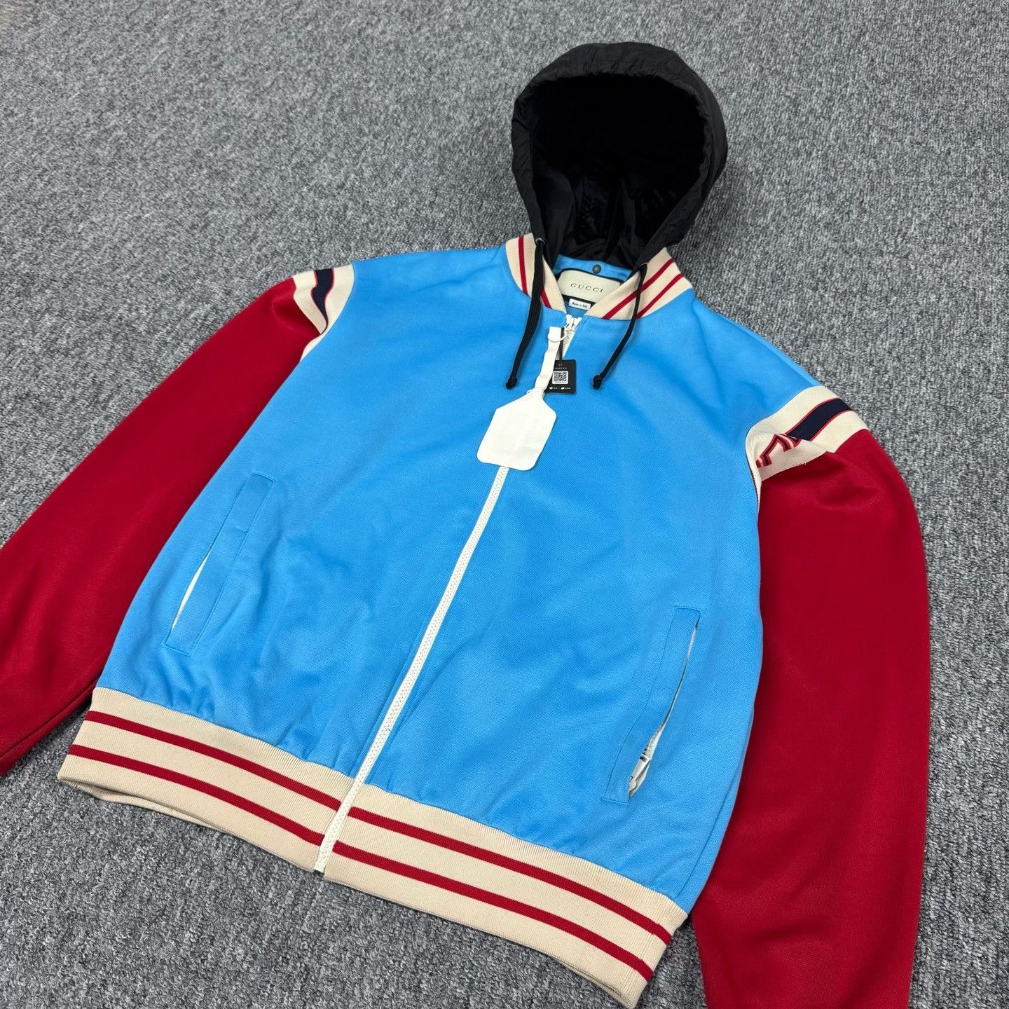 Gucci Gucci Colorblock Logo Hooded Jacket Size US S / EU 44-46 / 1 - 4 Thumbnail