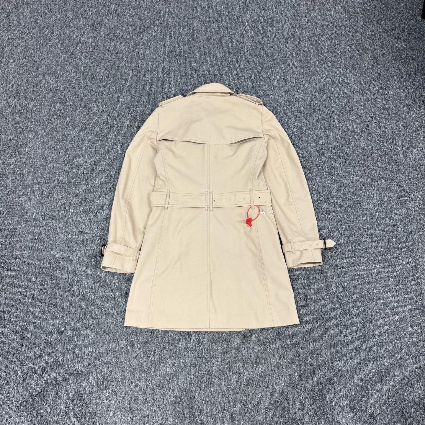 Burberry Burberry Beige Double-Breasted Belted Trench Coat Size XXS / US 00 / IT 34 - 2 Thumbnail