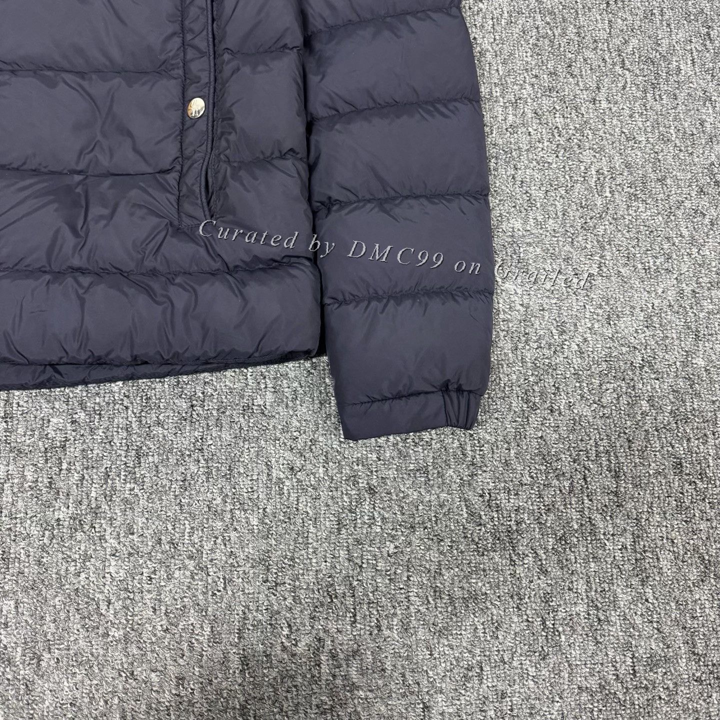 Moncler Moncler Navy Letter Logo Stand Collar Down Jacket Size US M / EU 48-50 / 2 - 3 Thumbnail
