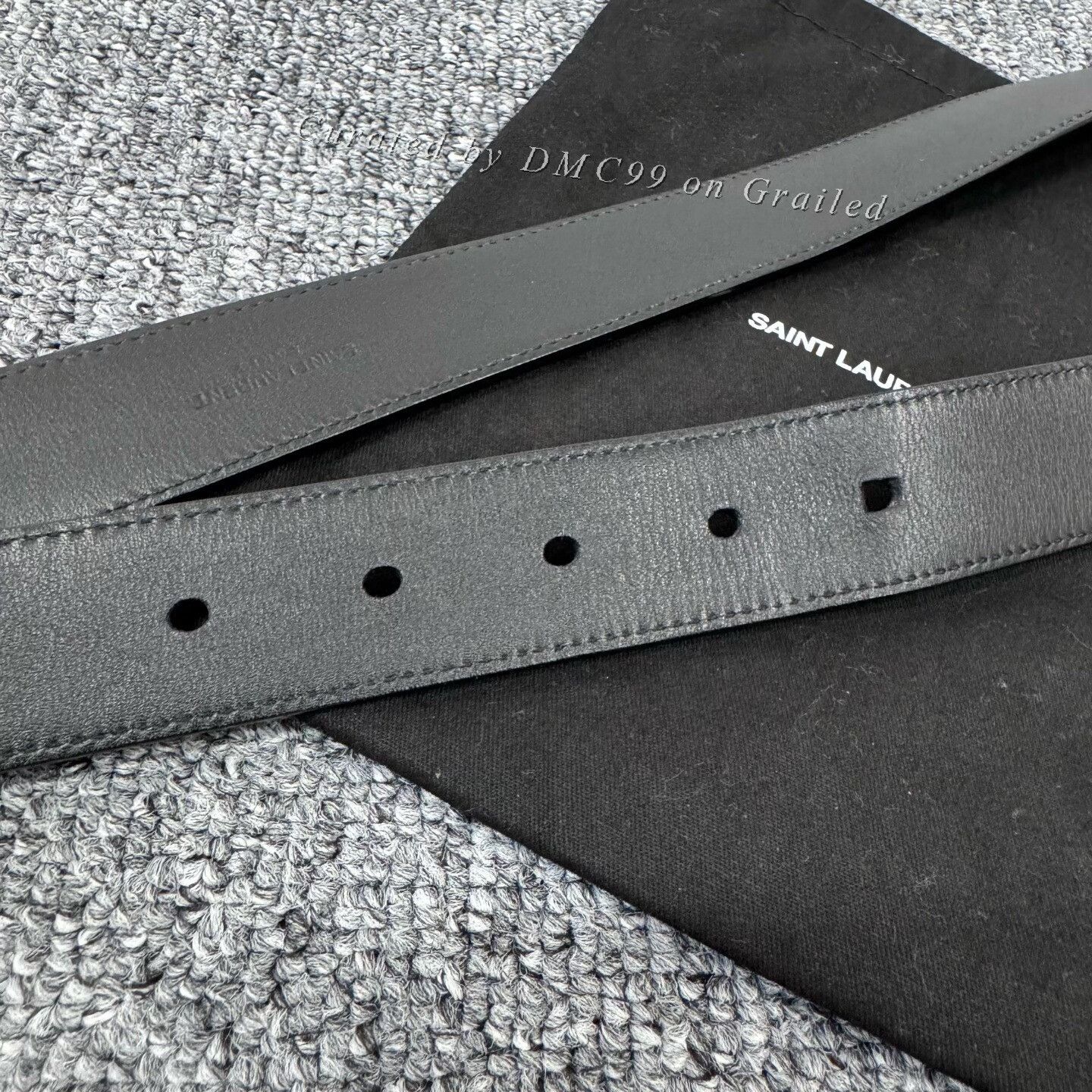 Saint Laurent Paris Saint Laurent SLP Gold Buckle Thin Belt Size ONE SIZE - 5 Thumbnail