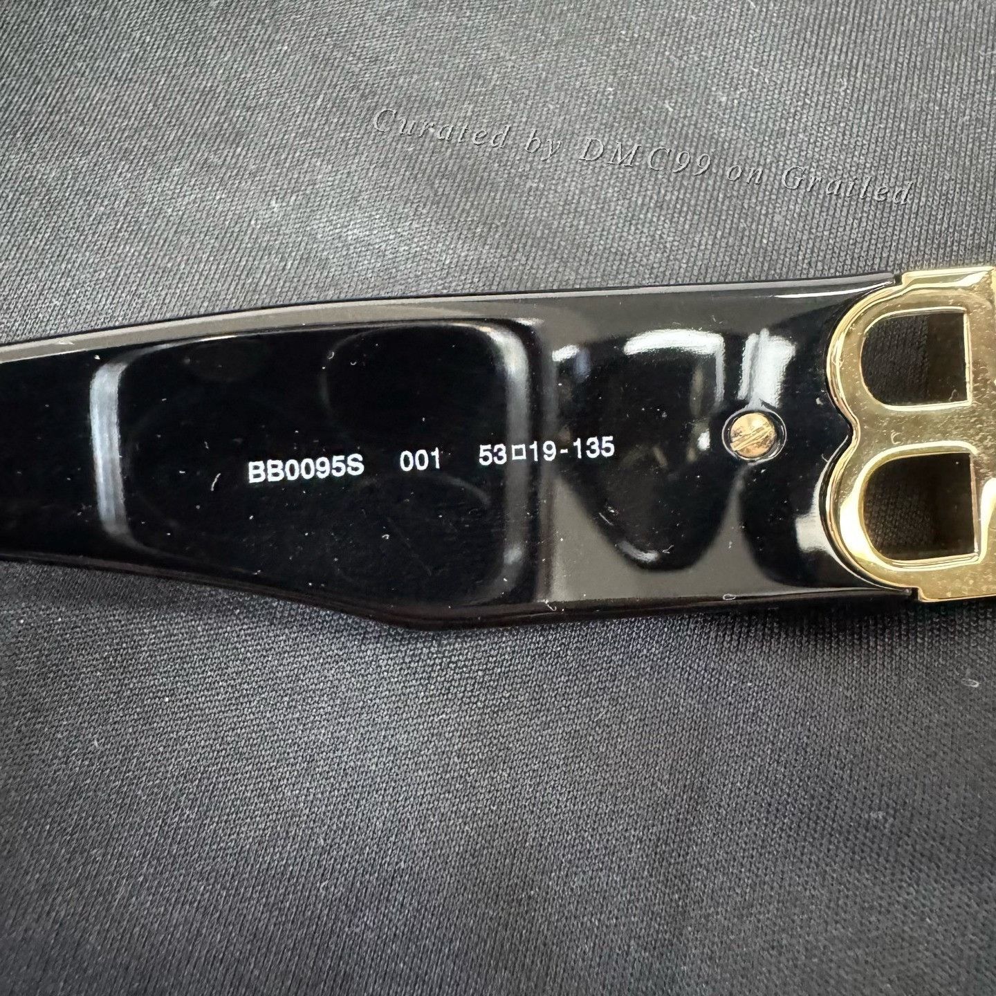 Balenciaga Balenciaga Gold Double B Cat-Eye Sunglasses Size ONE SIZE - 7 Thumbnail
