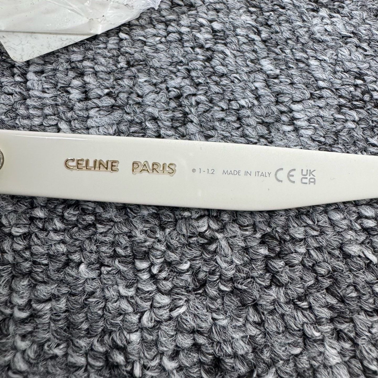 Celine Celine White Letter Logo Sunglasses Size ONE SIZE - 4 Thumbnail