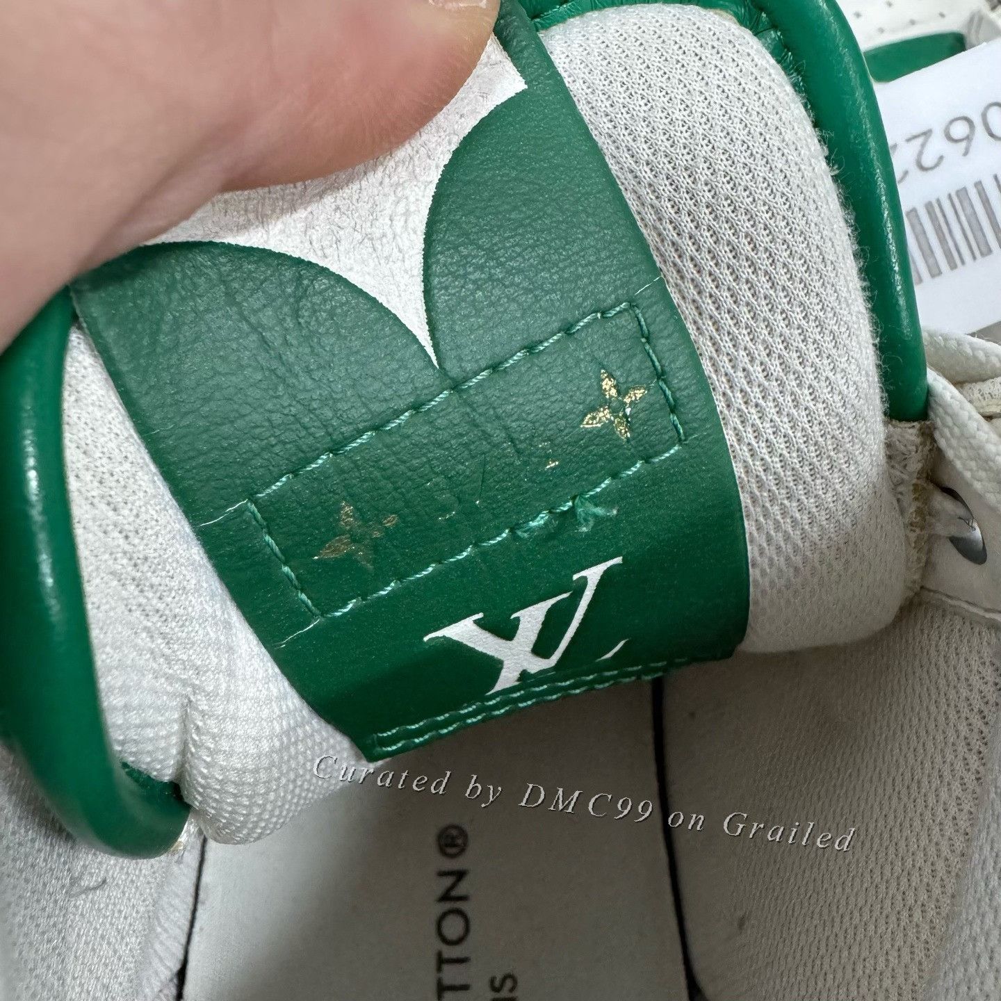 Louis Vuitton Louis Vuitton Charlie White Green Sneakers 37 Size US 6 / IT 36 - 7 Thumbnail