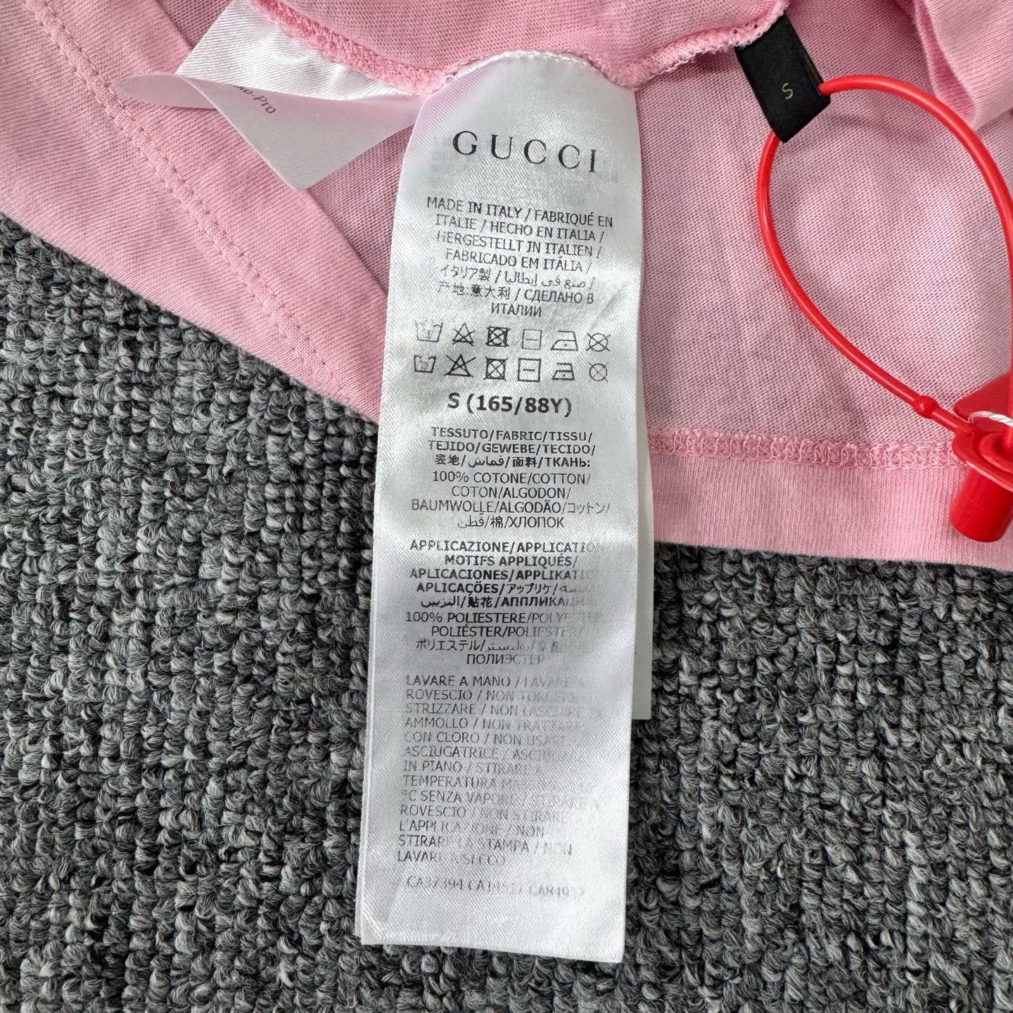 Gucci Gucci x Doraemon Pink Letter Print T-shirt Size S / US 4 / IT 40 - 6 Thumbnail