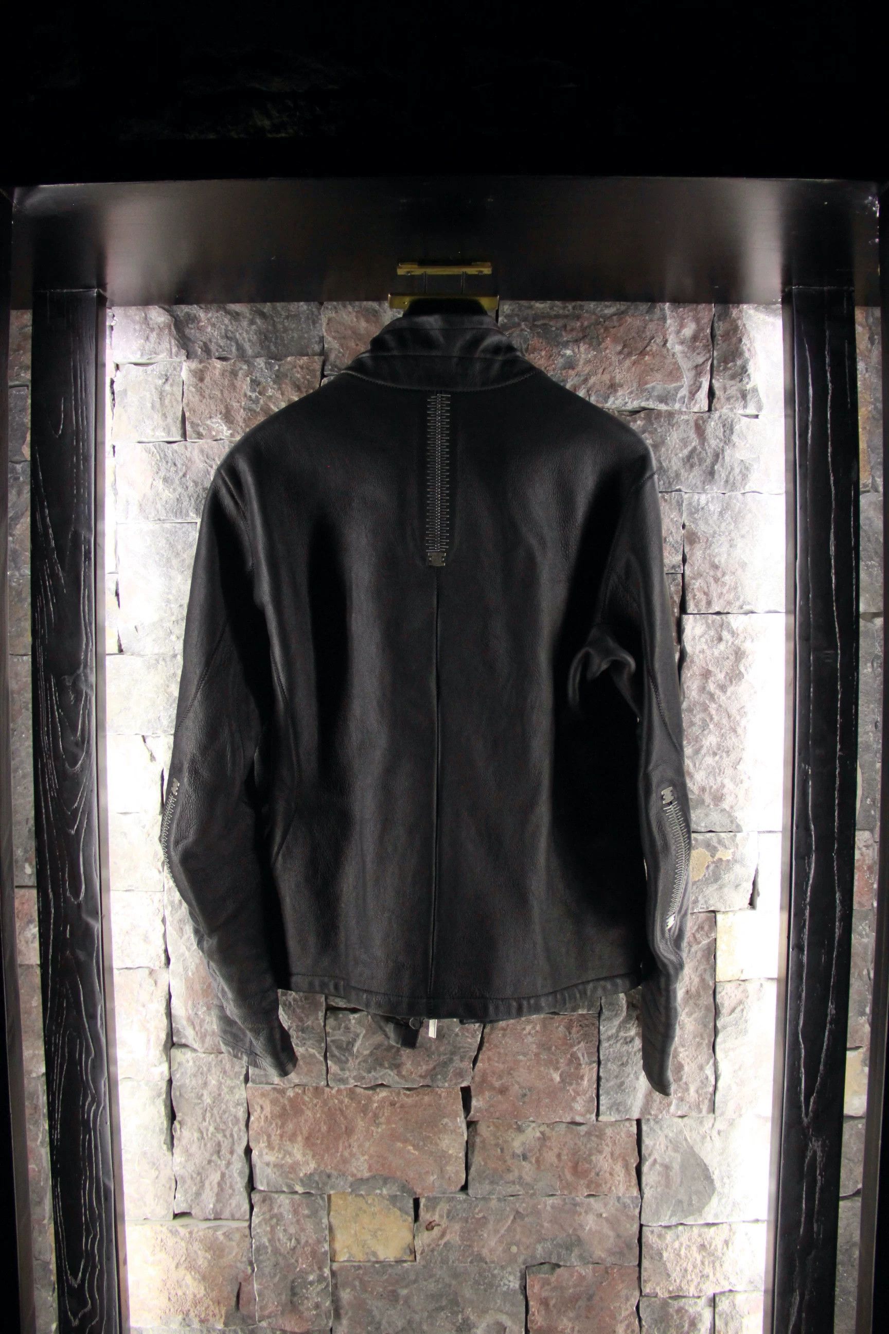 Isaac Sellam Experience Isaac Sellam Experience Black Leather Jacket Men l Size US L / EU 52-54 / 3 - 3 Thumbnail