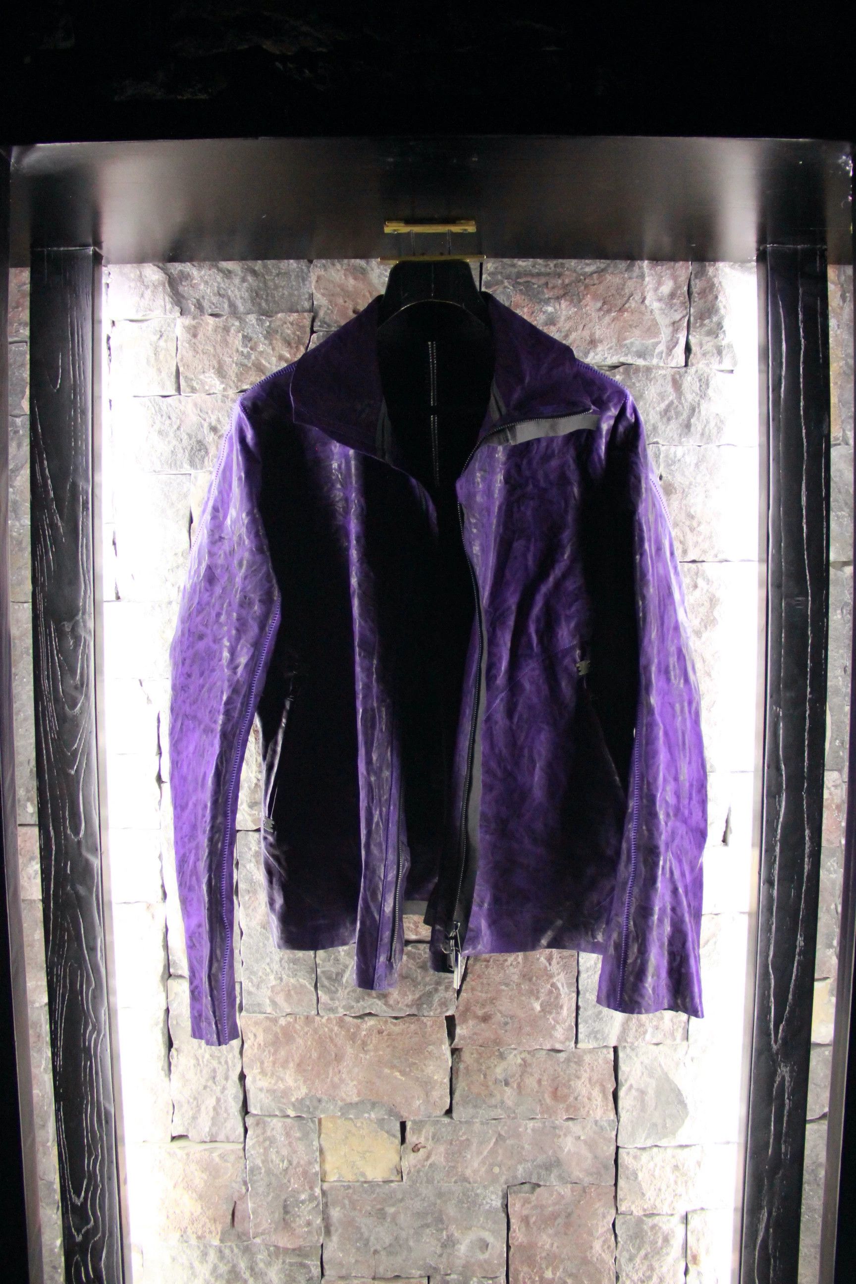 Isaac Sellam Experience Isaac Sellam Experience Purple Leather Jacket Men l Size US L / EU 52-54 / 3 - 2 Thumbnail
