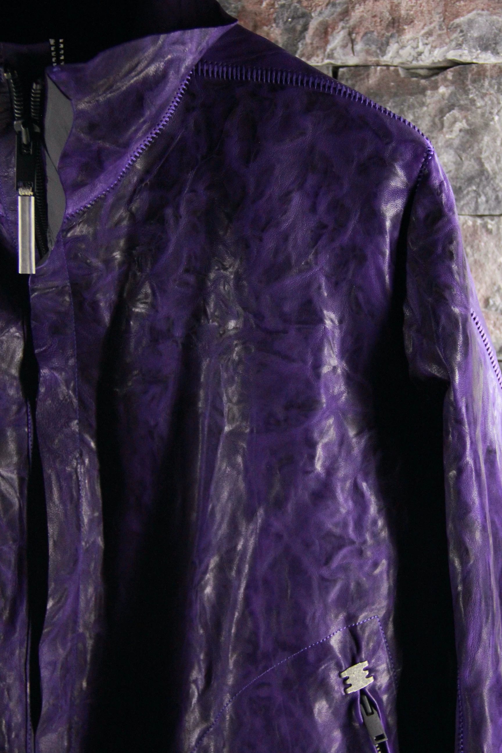Isaac Sellam Experience Isaac Sellam Experience Purple Leather Jacket Men l Size US L / EU 52-54 / 3 - 4 Thumbnail
