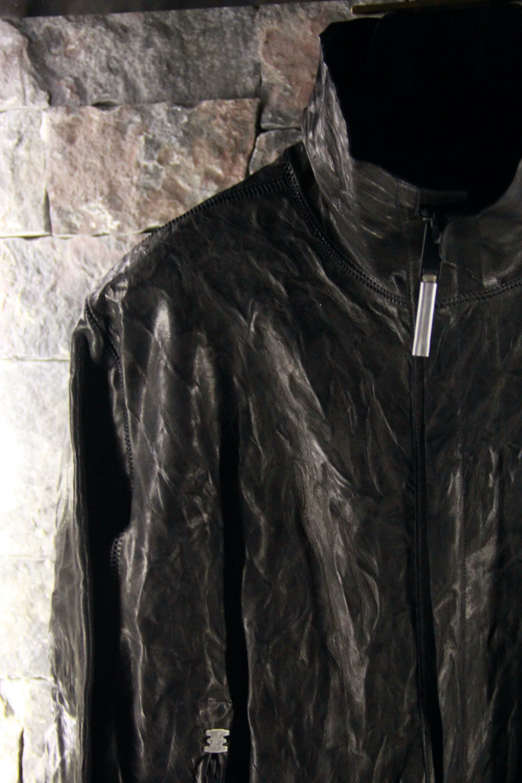 Isaac Sellam Experience Isaac Sellam Experience Black Leather Jacket Men xl Size US XL / EU 56 / 4 - 4 Thumbnail