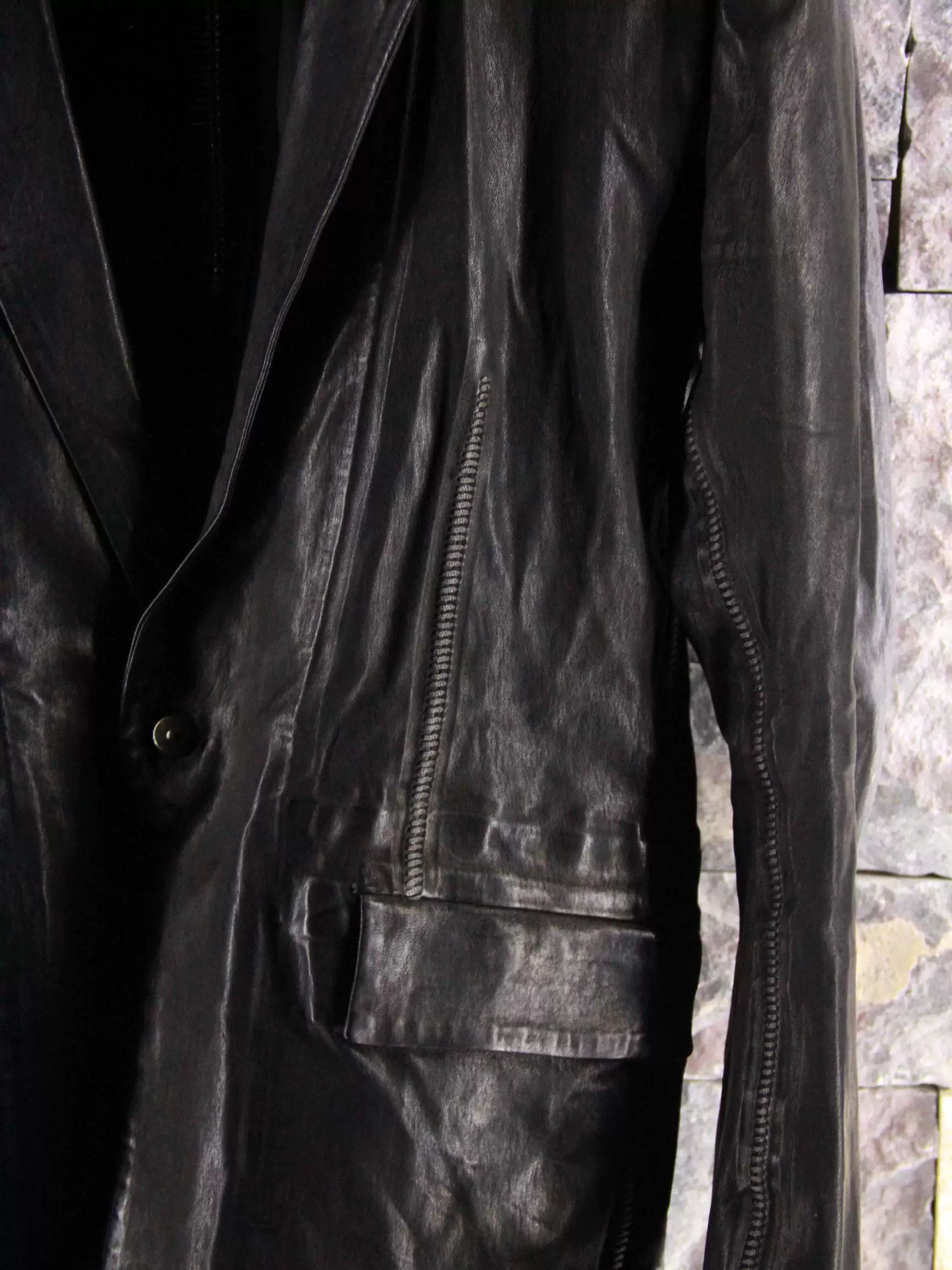 Isaac Sellam Experience Isaac Sellam Experience Black Blazer Men 52r Size 52R - 5 Thumbnail