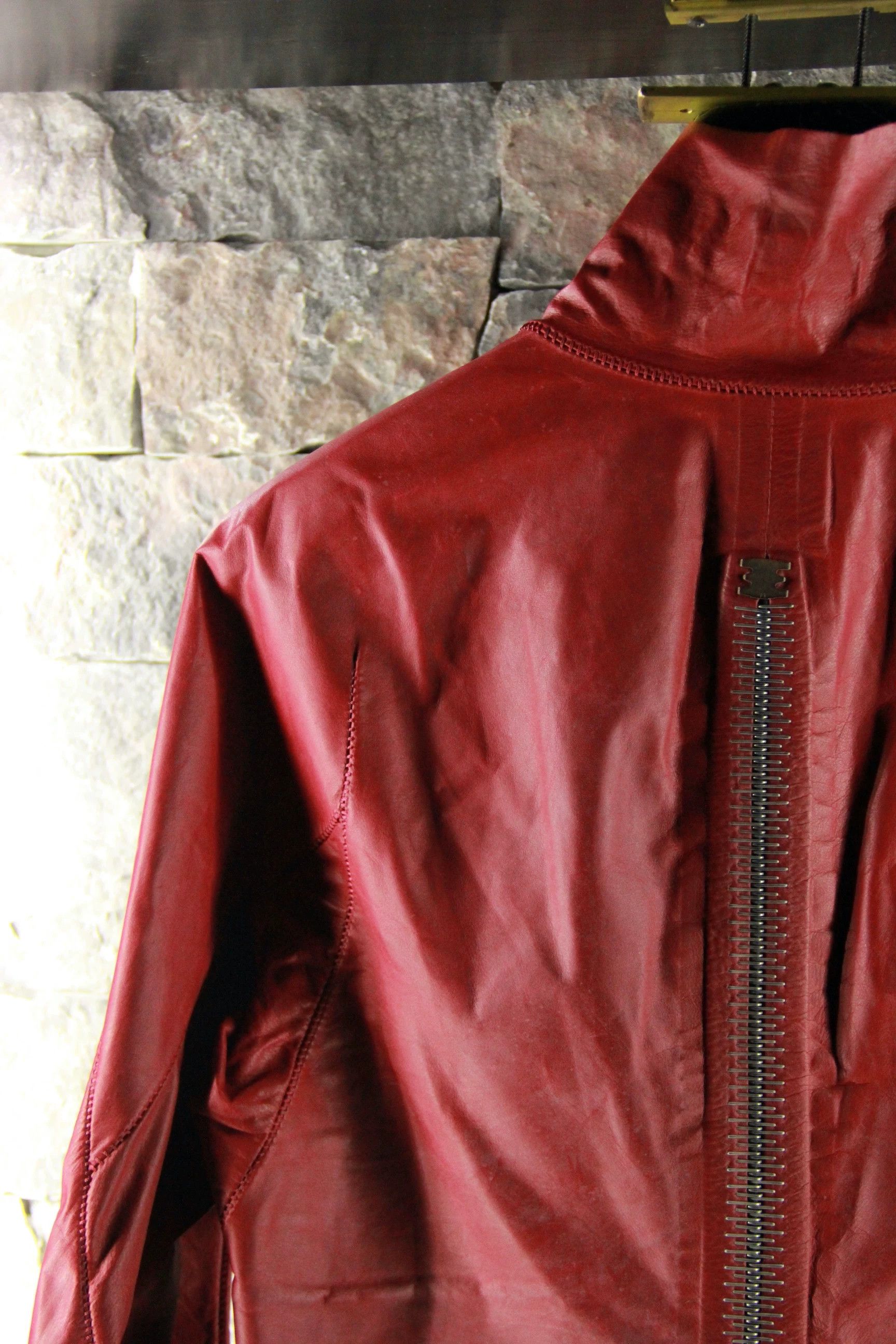 Isaac Sellam Experience Isaac Sellam Experience Red Leather Jacket Men l Size US L / EU 52-54 / 3 - 5 Thumbnail