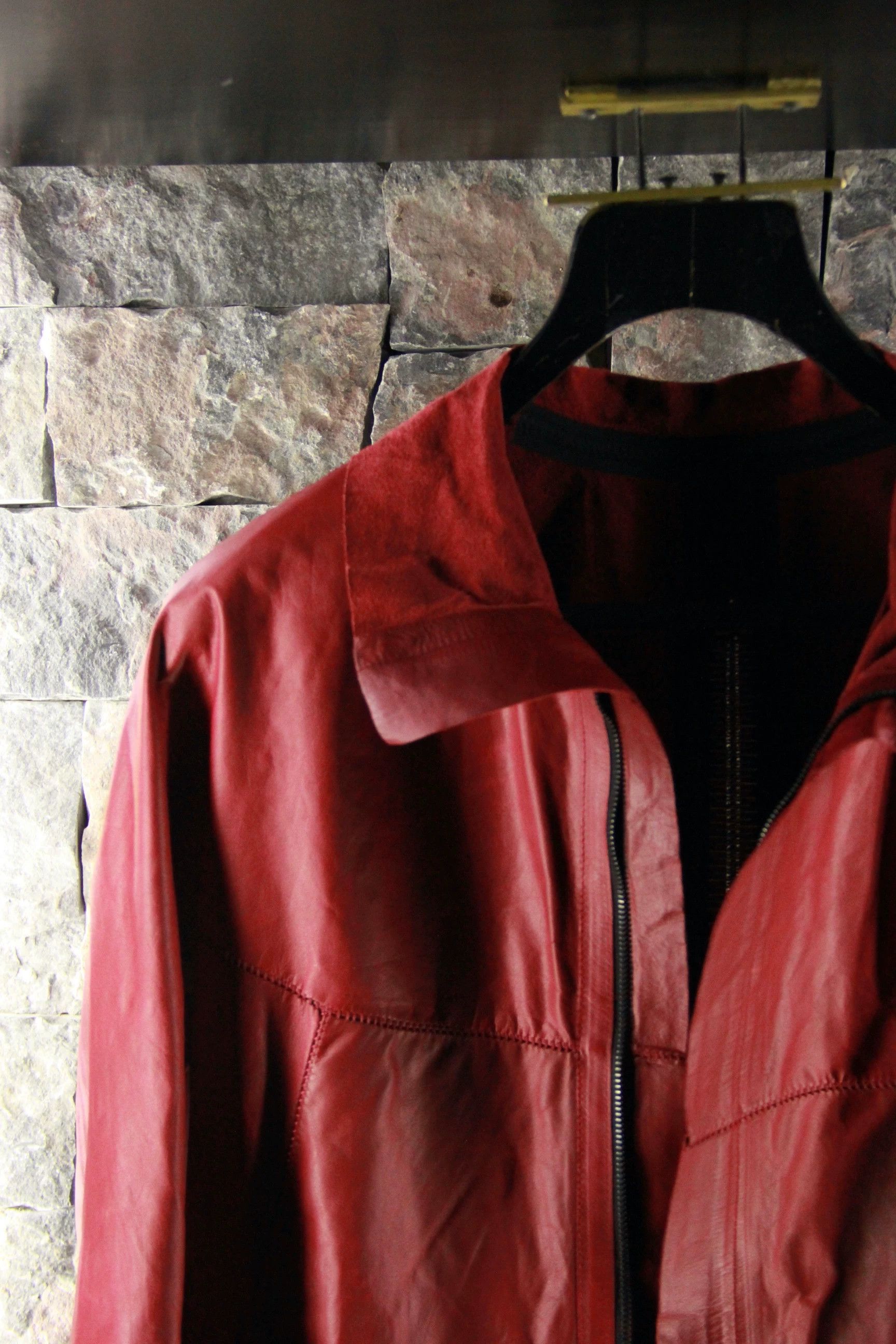 Isaac Sellam Experience Isaac Sellam Experience Red Leather Jacket Men l Size US L / EU 52-54 / 3 - 4 Thumbnail
