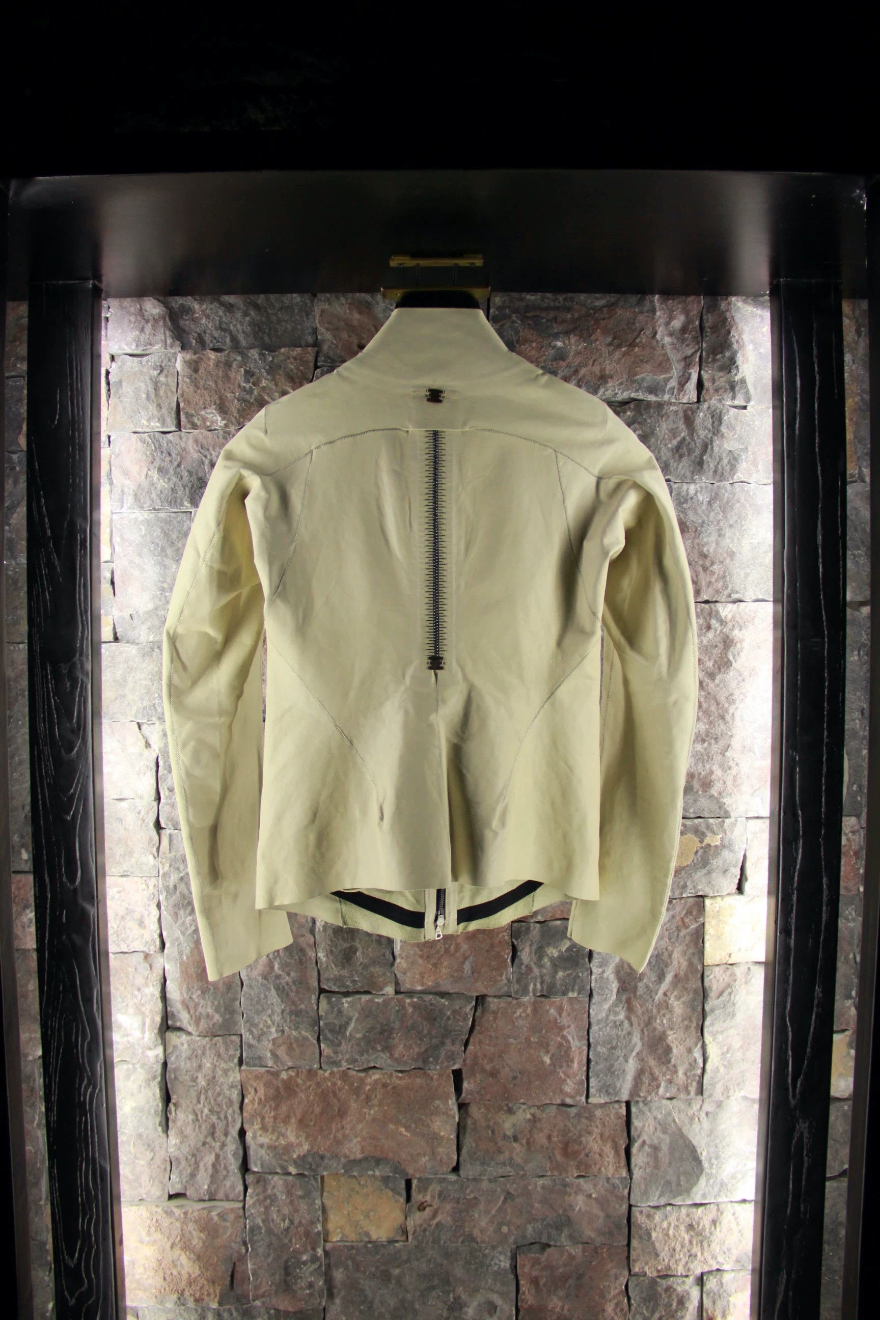 Isaac Sellam Experience Isaac Sellam Experience White Leather Jacket Men xxs Size US XXS / EU 40 - 3 Thumbnail