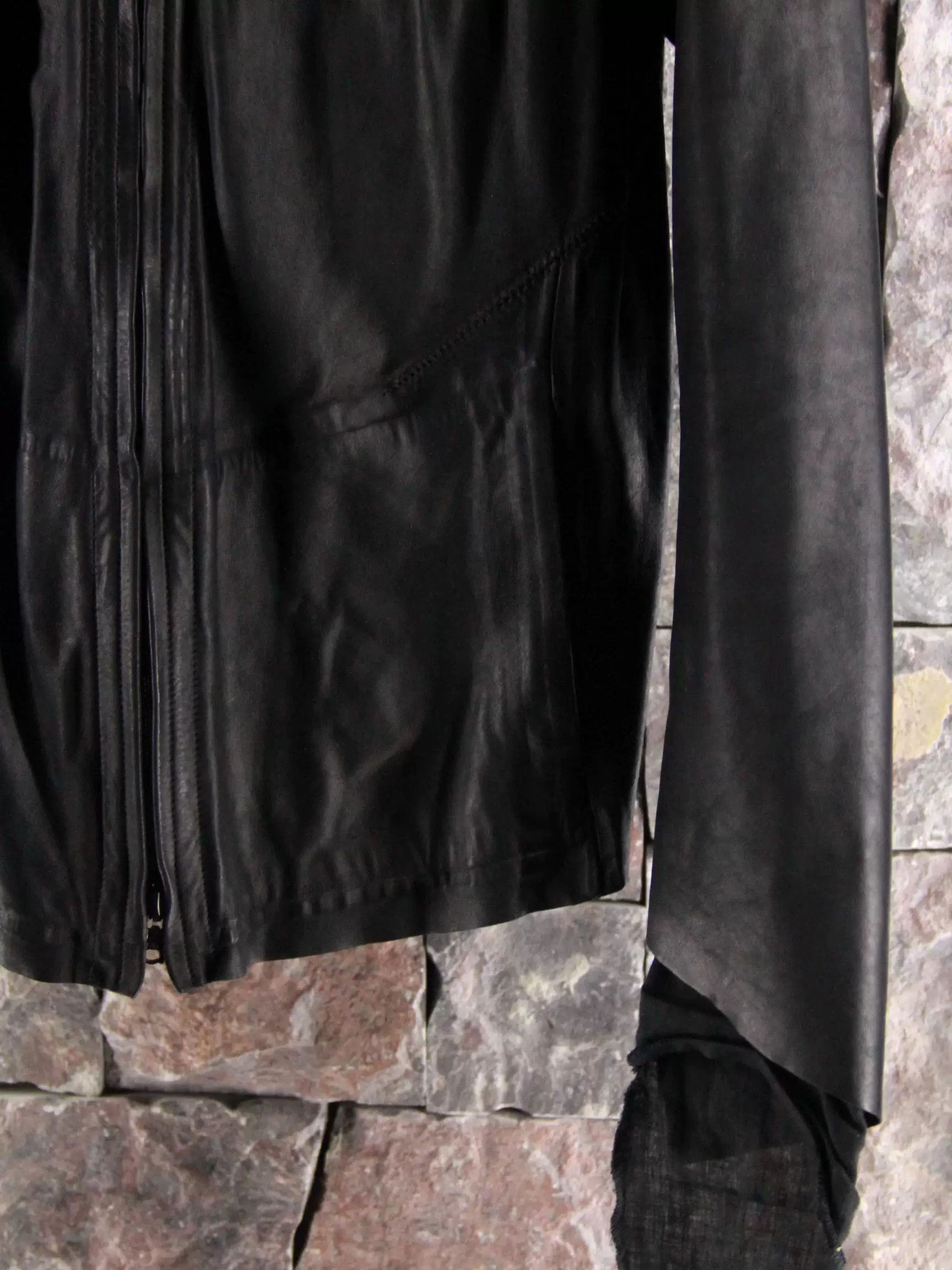 Isaac Sellam Experience Isaac Sellam Experience Black Leather Jacket Men m Size US M / EU 48-50 / 2 - 5 Thumbnail