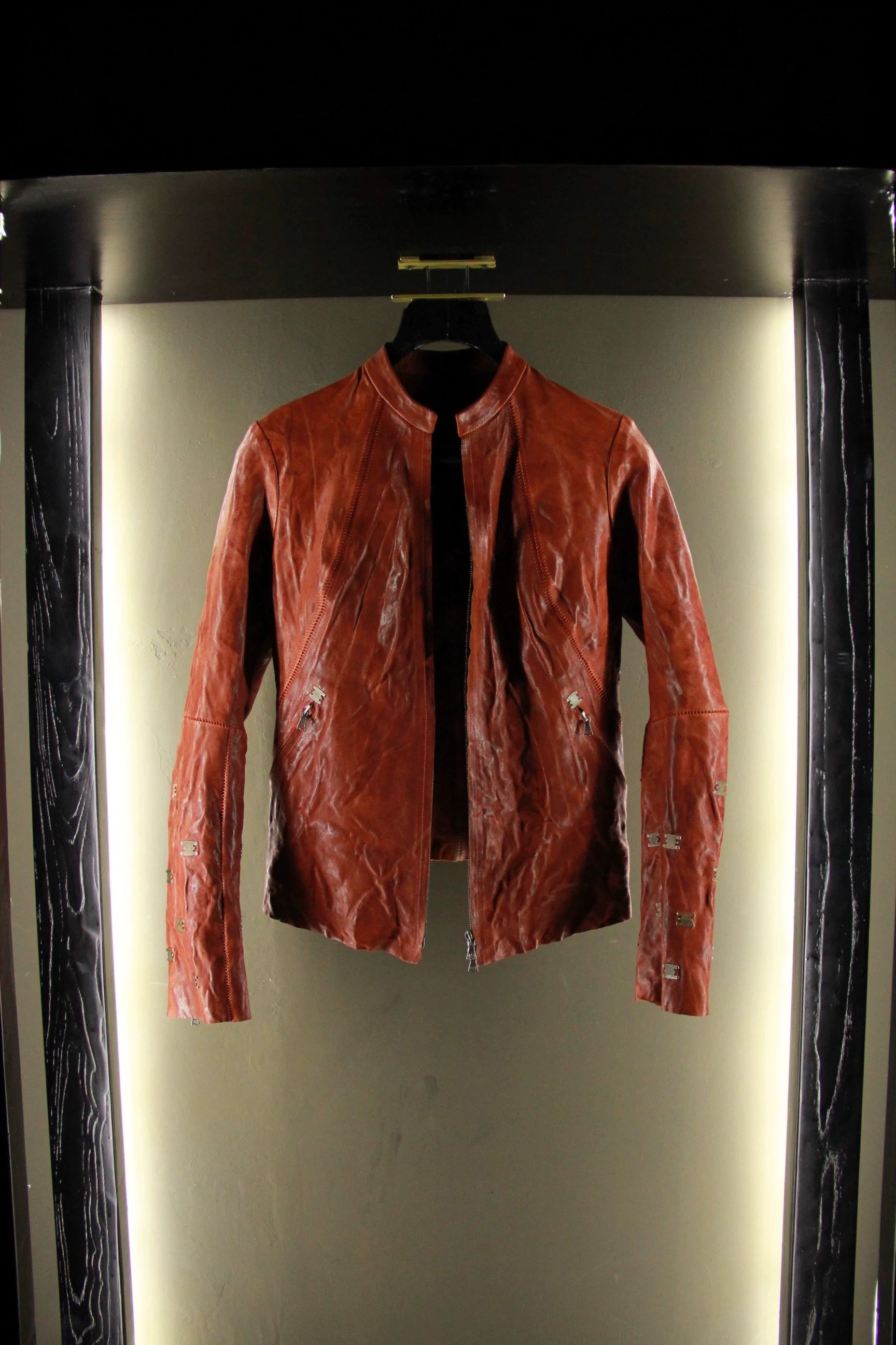 Isaac Sellam Experience Isaac Sellam Experience White Leather Jacket Men m Size US M / EU 48-50 / 2 - 2 Thumbnail