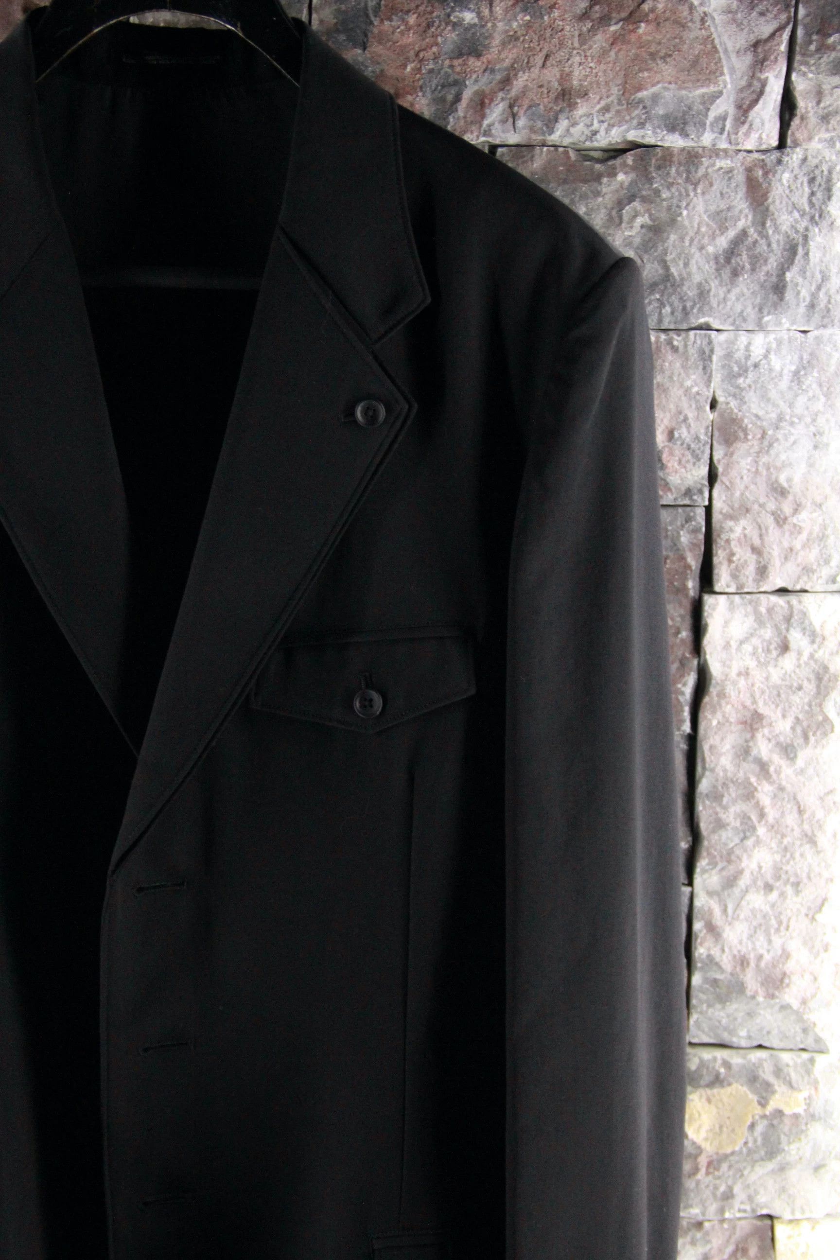 Yohji Yamamoto Yohji Yamamoto Black Blazer Men 42r Size 42R - 3 Thumbnail