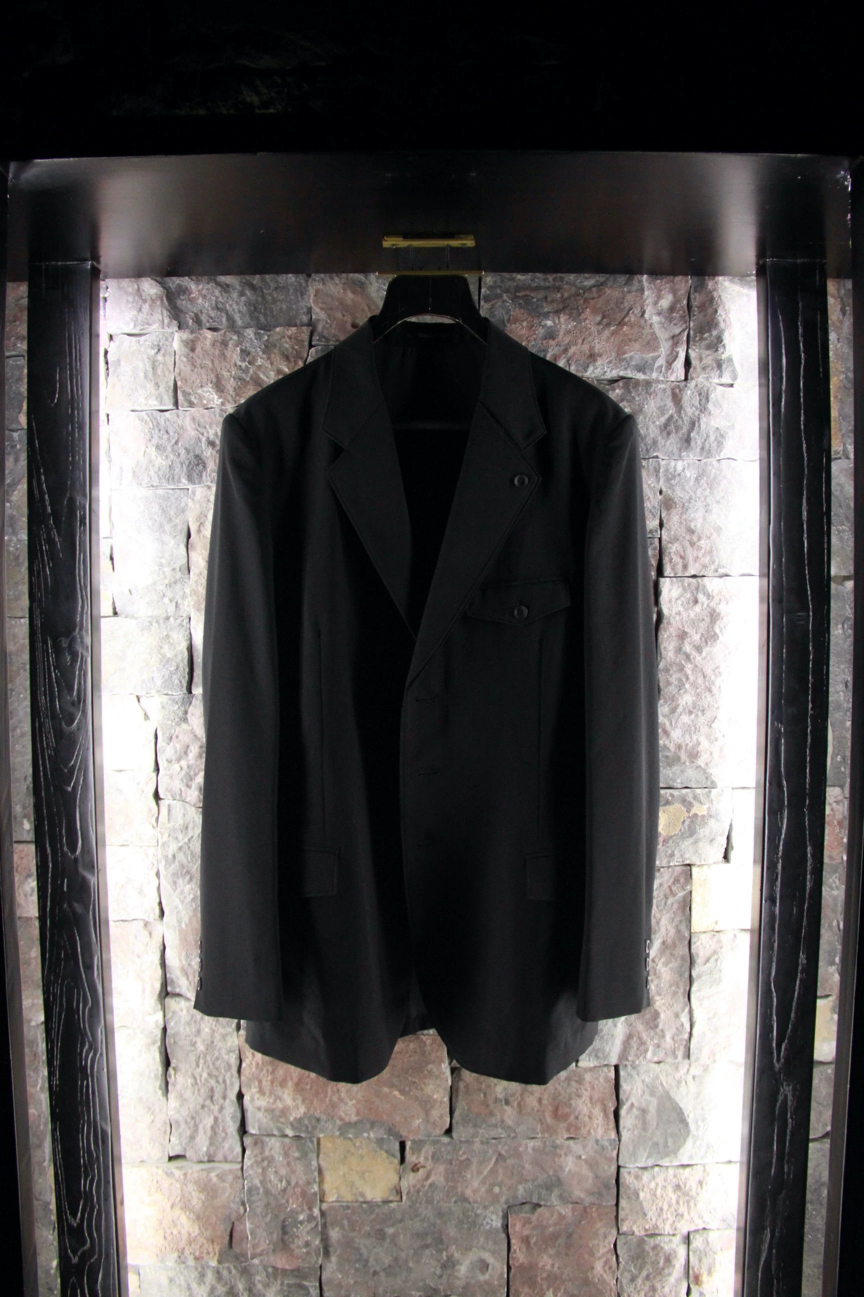 Yohji Yamamoto Yohji Yamamoto Black Blazer Men 42r Size 42R - 5 Thumbnail