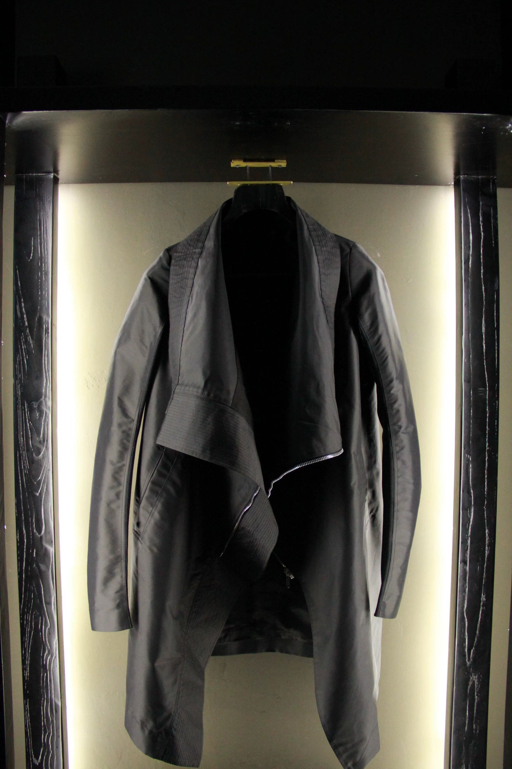 Rick Owens Rick Owens Black Heavy Coats Men xxs Size US XXS / EU 40 - 3 Thumbnail
