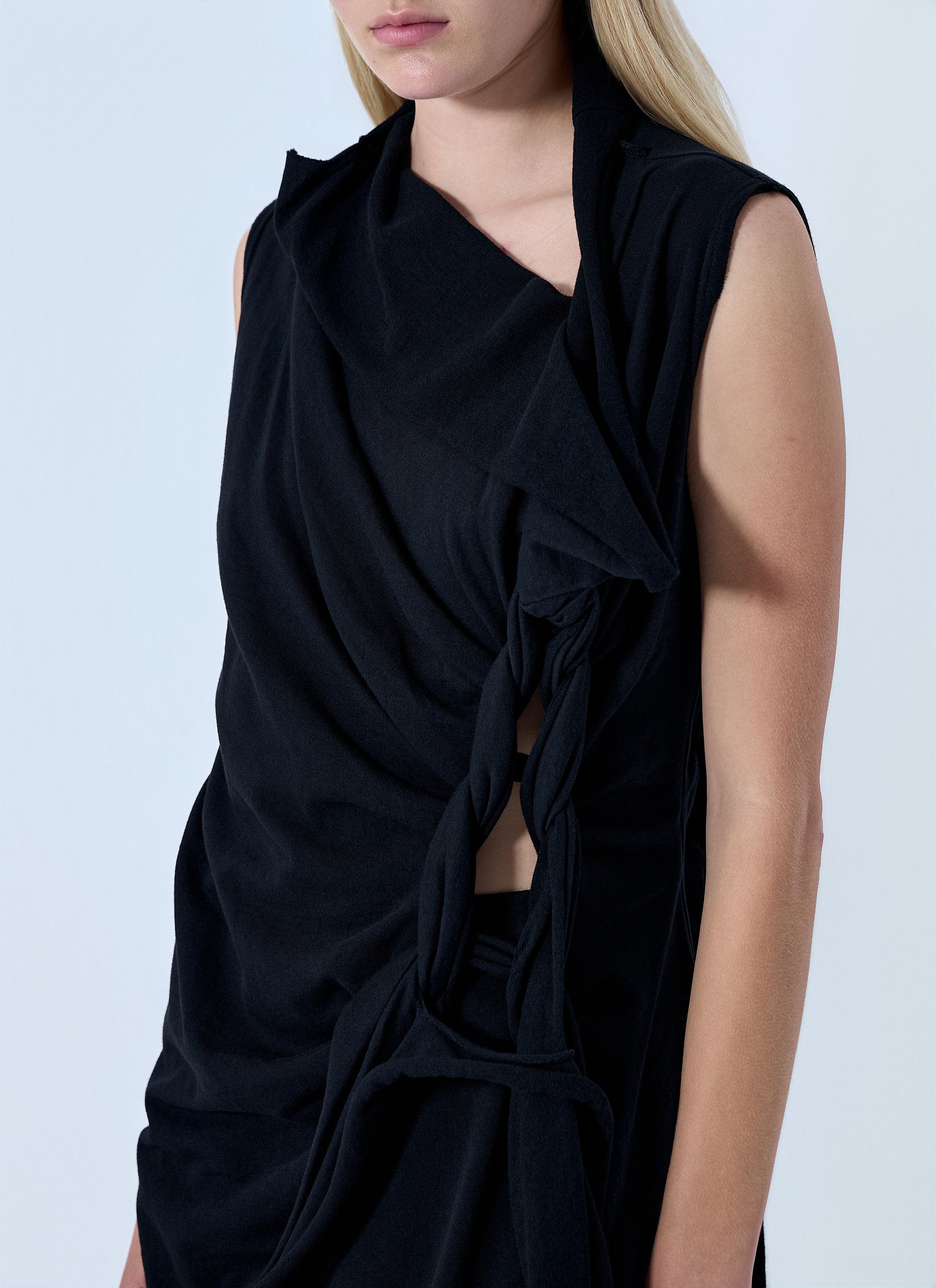 Yohji Yamamoto High Twisted French Terry Braided Top Size M / US 6-8 / IT 42-44 - 5 Thumbnail