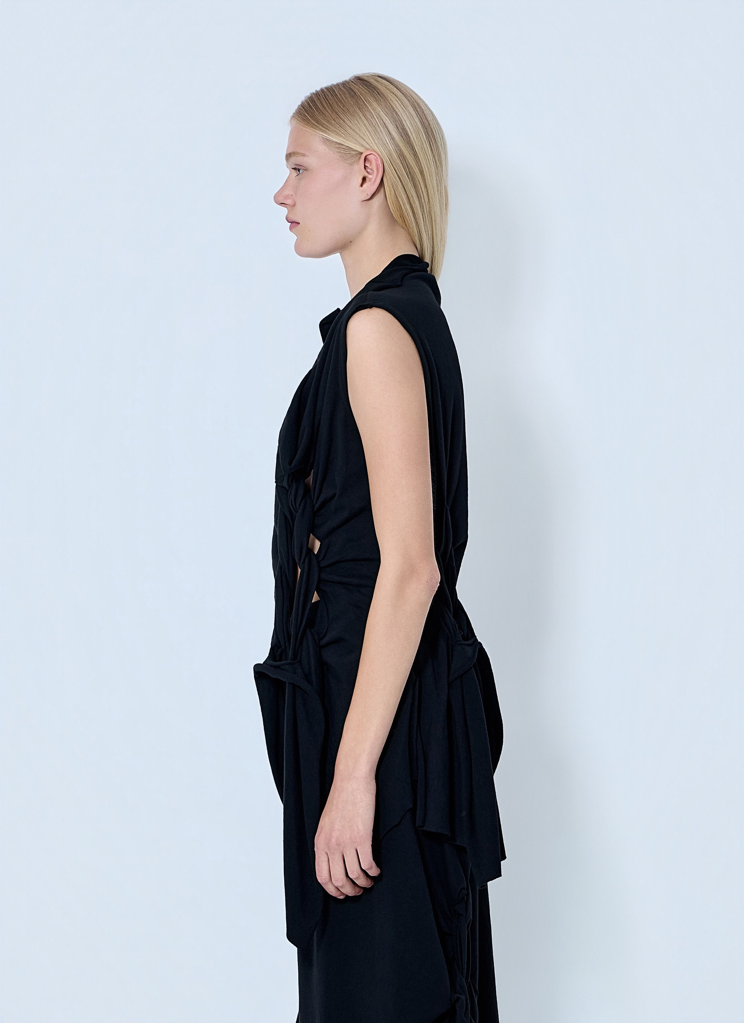 Yohji Yamamoto High Twisted French Terry Braided Top Size M / US 6-8 / IT 42-44 - 3 Thumbnail