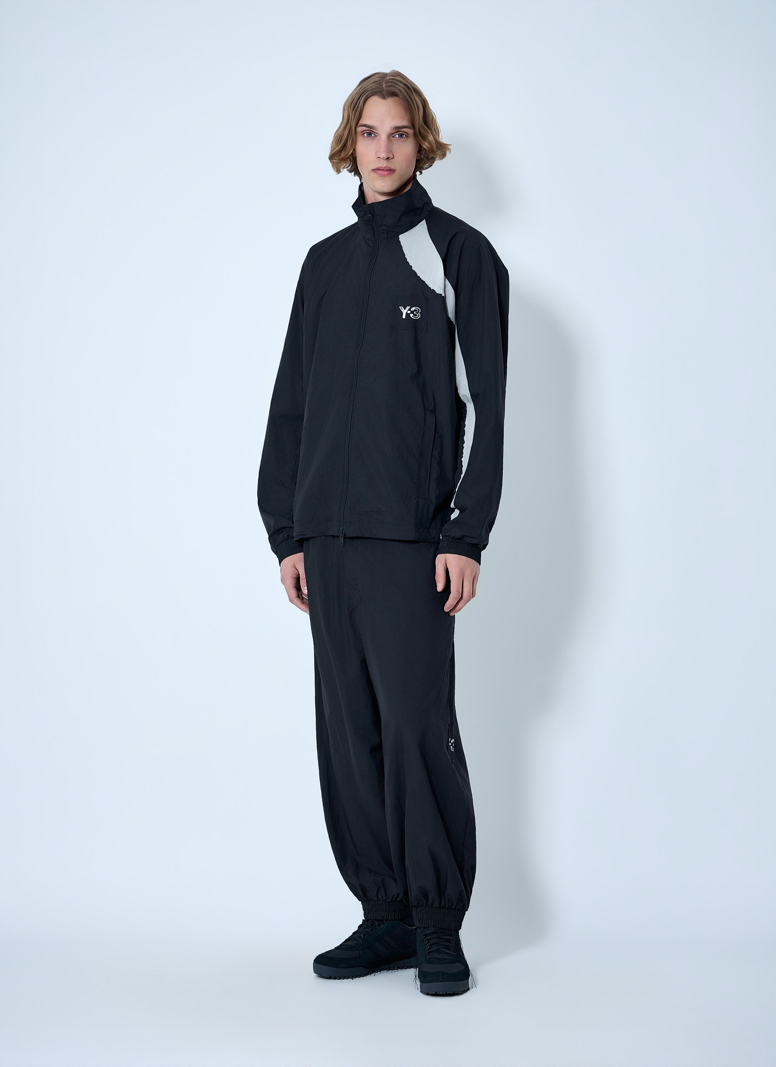 Y-3 Raw Edge 3 Stripes Nylon Shell Jacket Size XL / US 12-14 / IT 48-50 - 2 Thumbnail