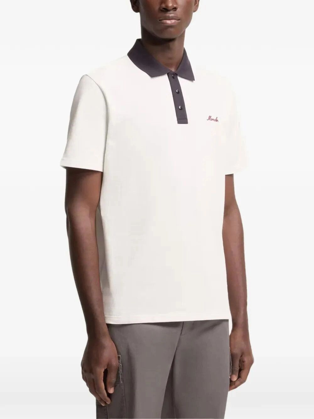 Moncler Short Sleeve Polo Size US XL / EU 56 / 4 - 5 Thumbnail